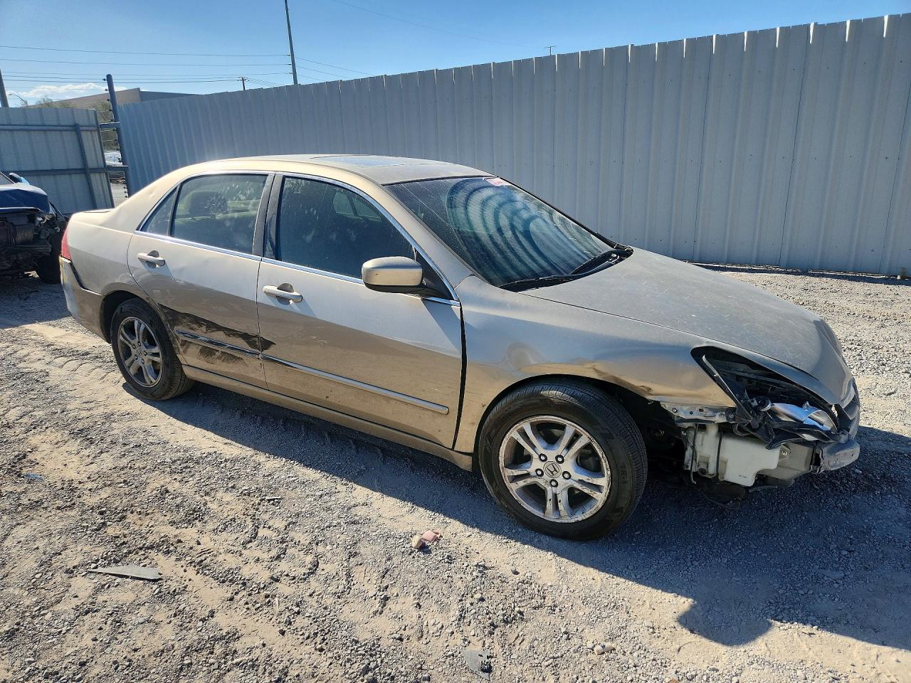 2007 Honda Accord Ex Золотой vin: 1HGCM56727A157151