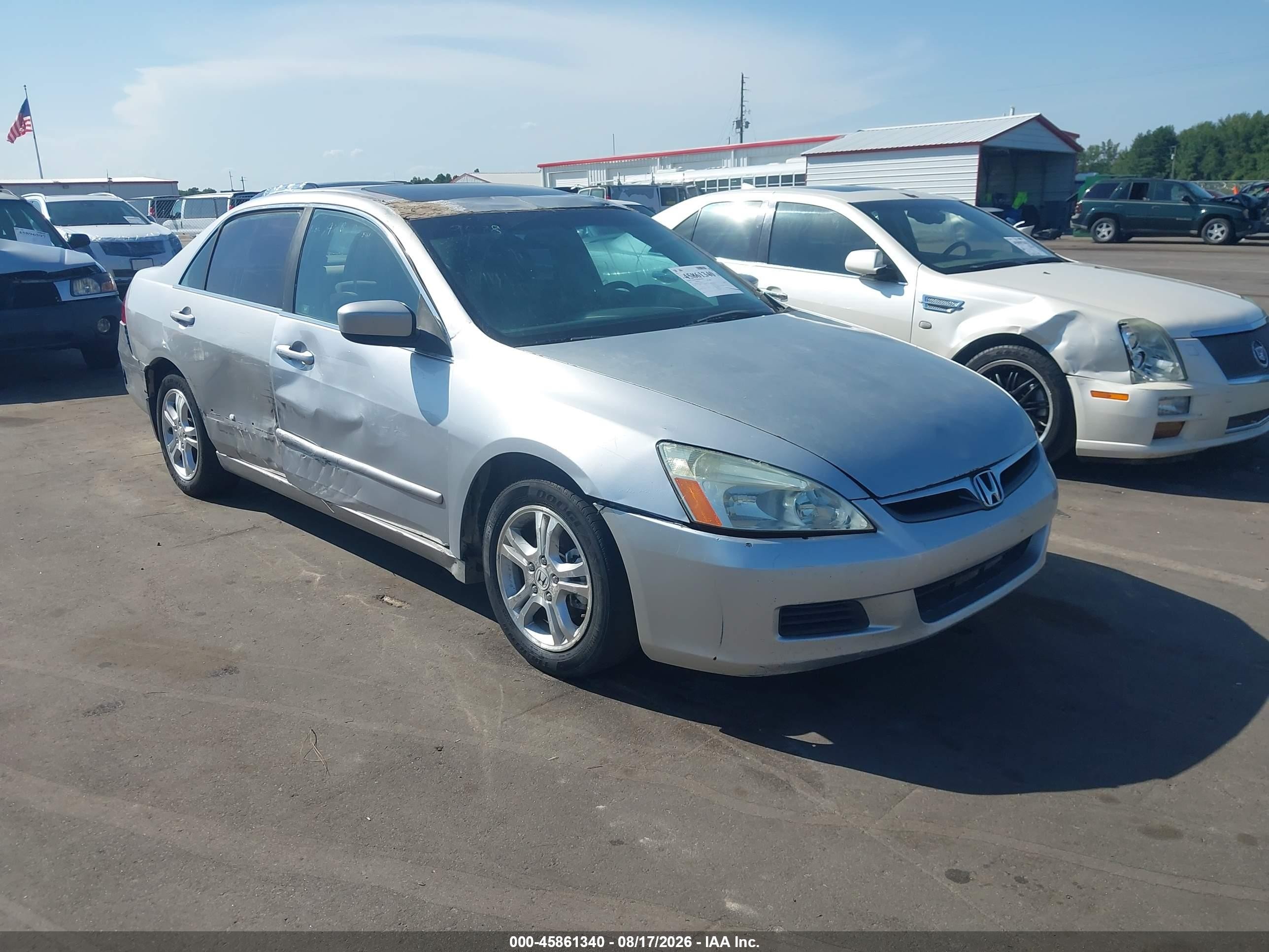 2007 Honda Accord 2.4 Ex Silver vin: 1HGCM56727A159644