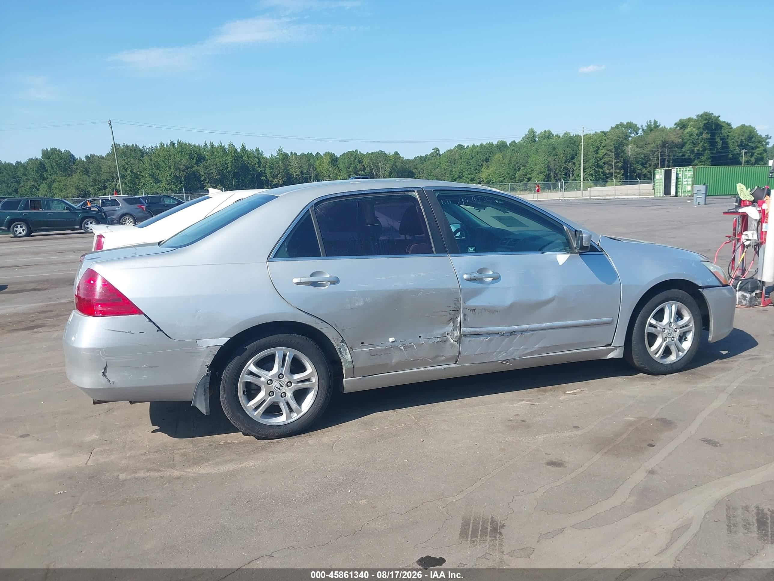 2007 Honda Accord 2.4 Ex Silver vin: 1HGCM56727A159644
