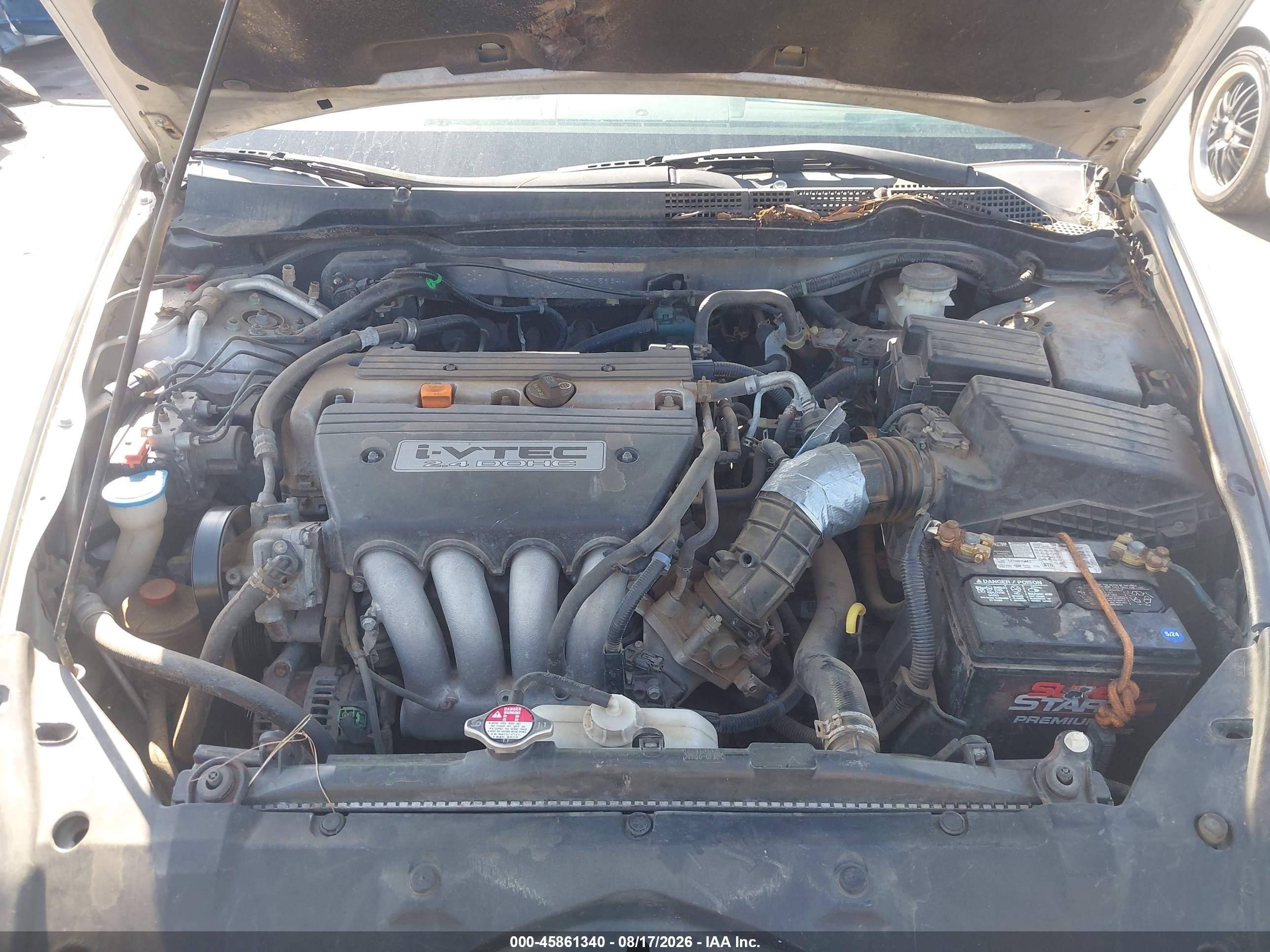 2007 Honda Accord 2.4 Ex Silver vin: 1HGCM56727A159644