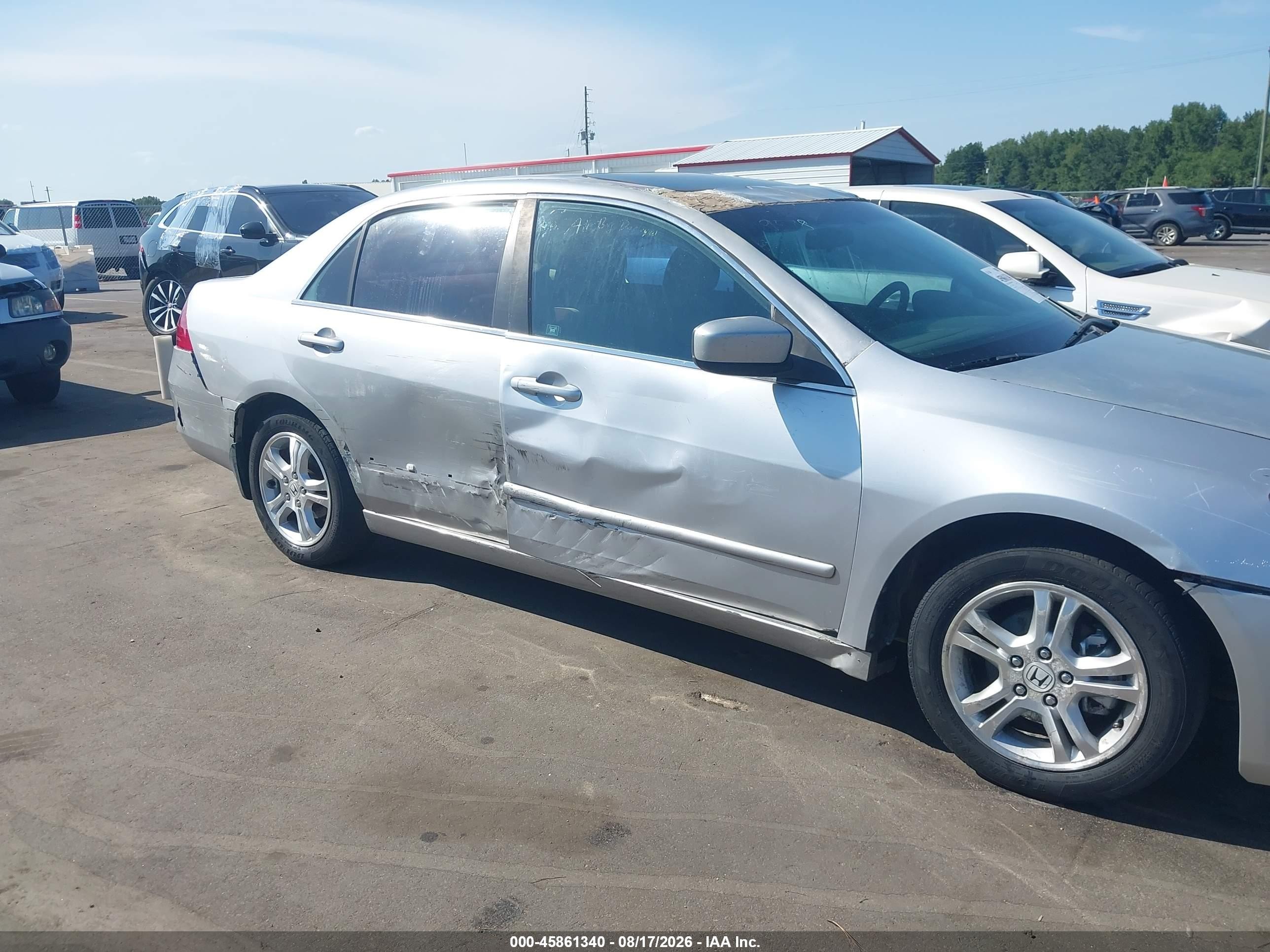 2007 Honda Accord 2.4 Ex Silver vin: 1HGCM56727A159644