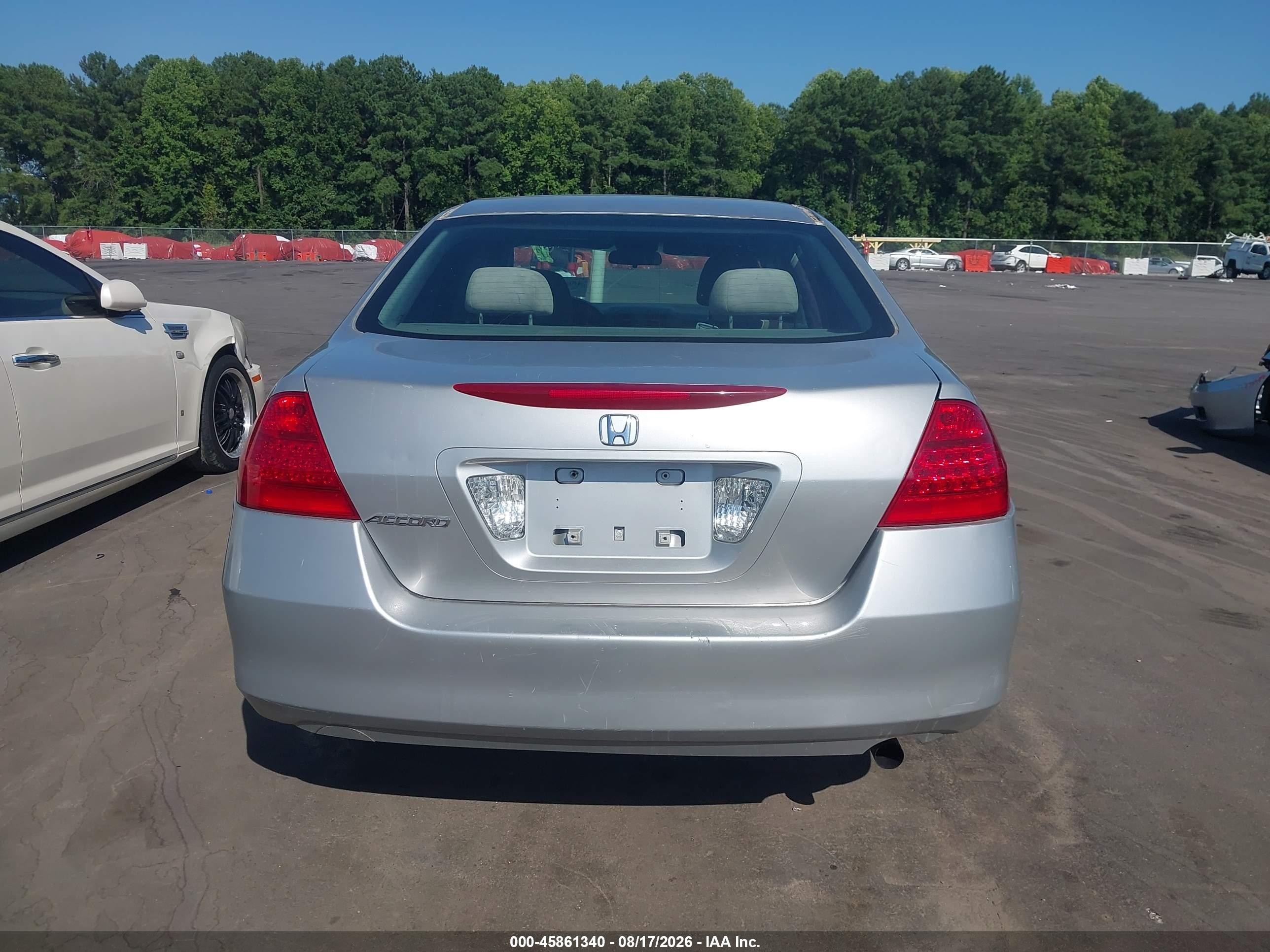 2007 Honda Accord 2.4 Ex Silver vin: 1HGCM56727A159644