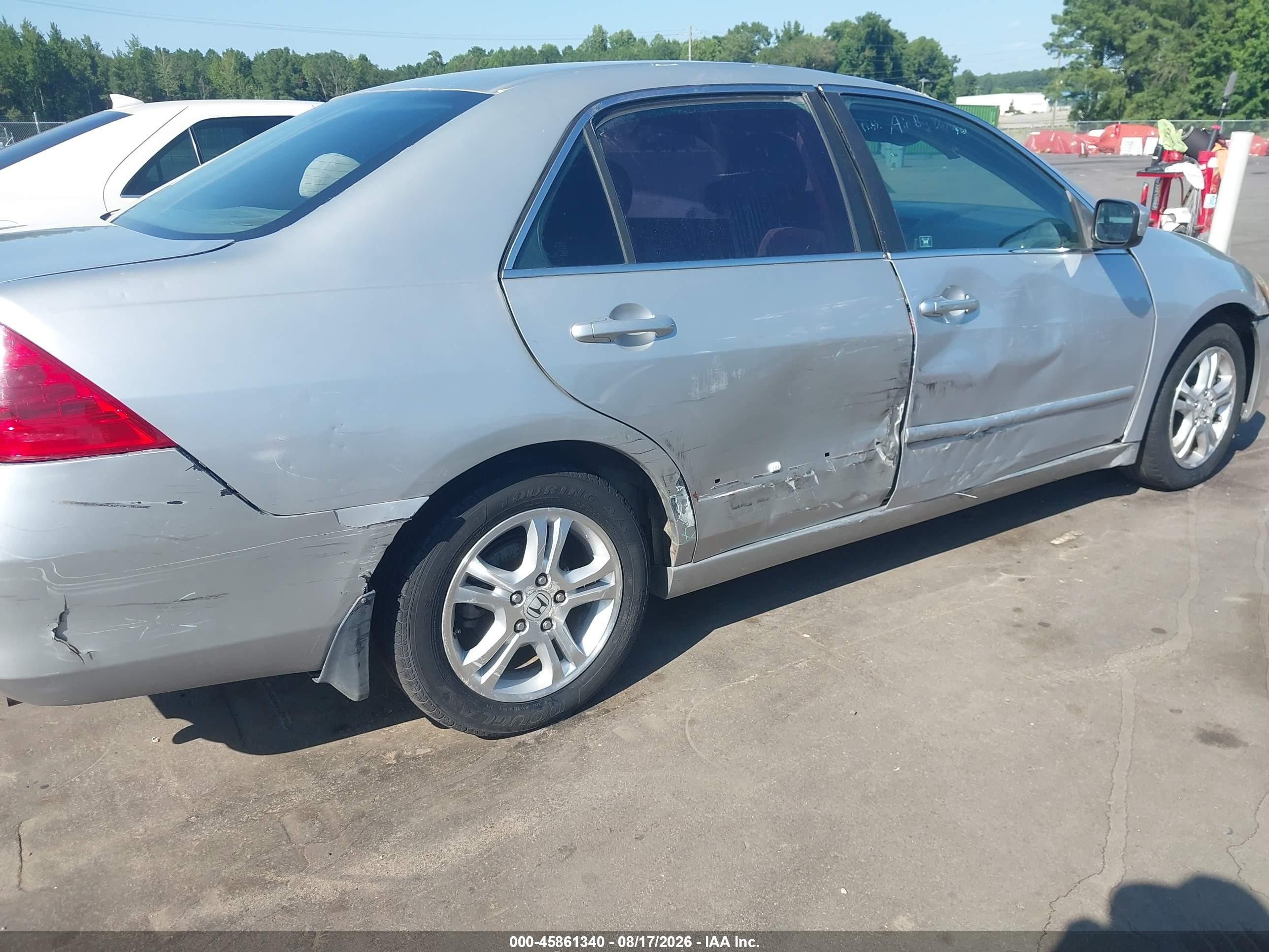 2007 Honda Accord 2.4 Ex Silver vin: 1HGCM56727A159644