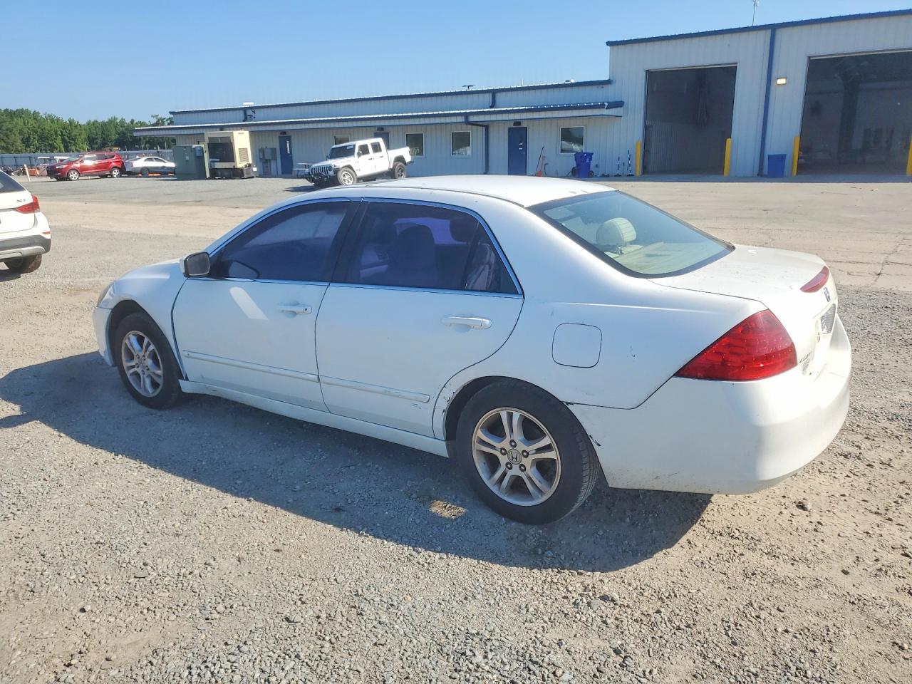 2007 Honda Accord Ex Белый vin: 1HGCM56727A164407