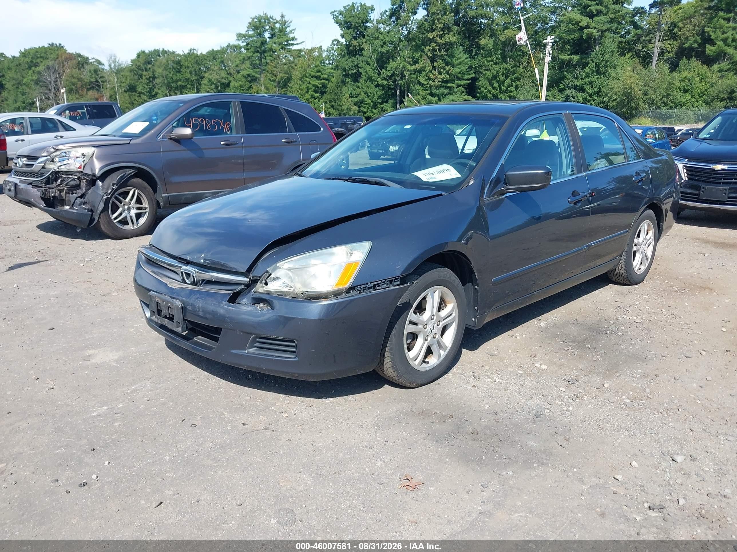 2007 Honda Accord 2.4 Ex Dark Blue vin: 1HGCM56727A164939