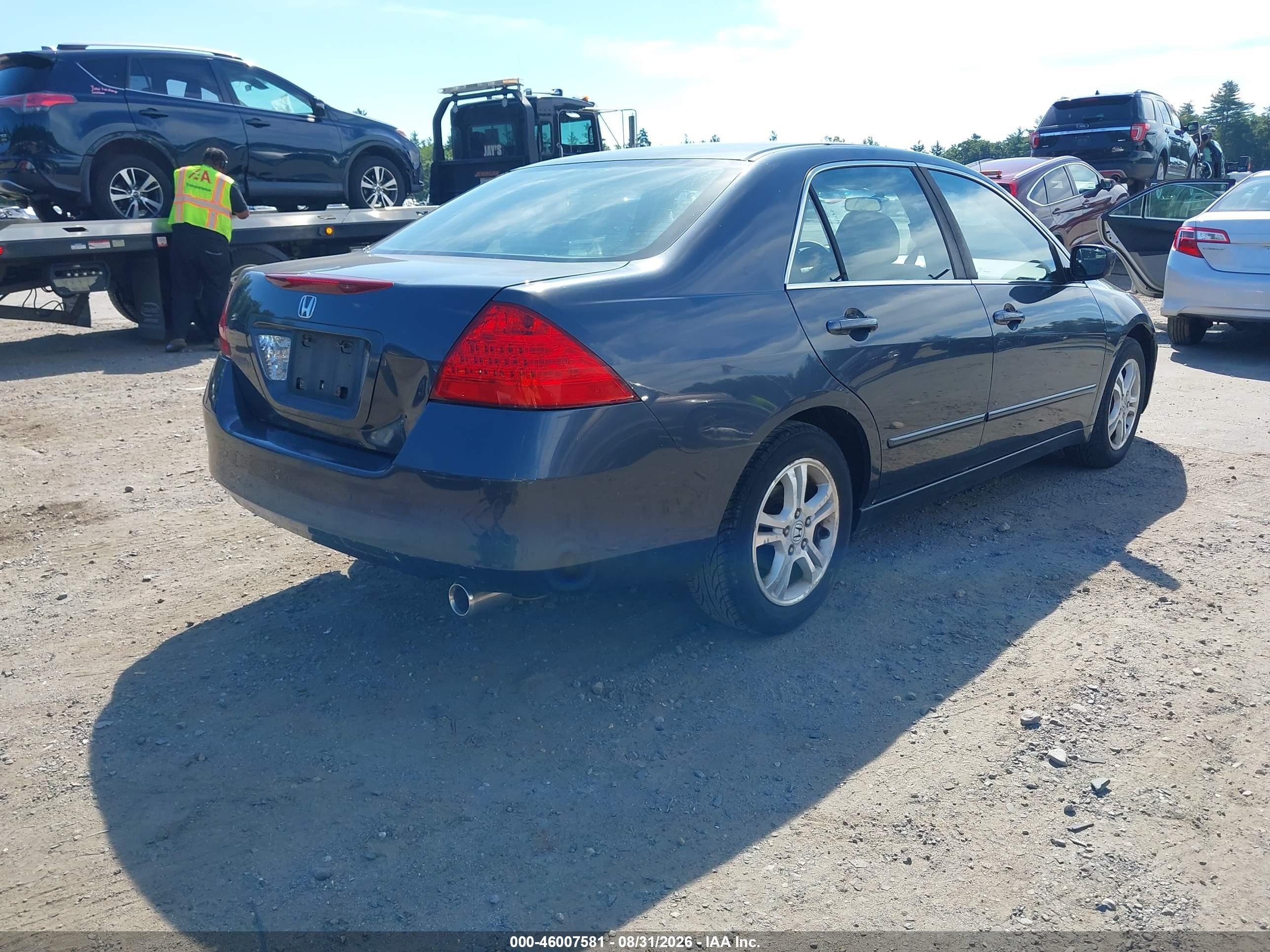 2007 Honda Accord 2.4 Ex Dark Blue vin: 1HGCM56727A164939