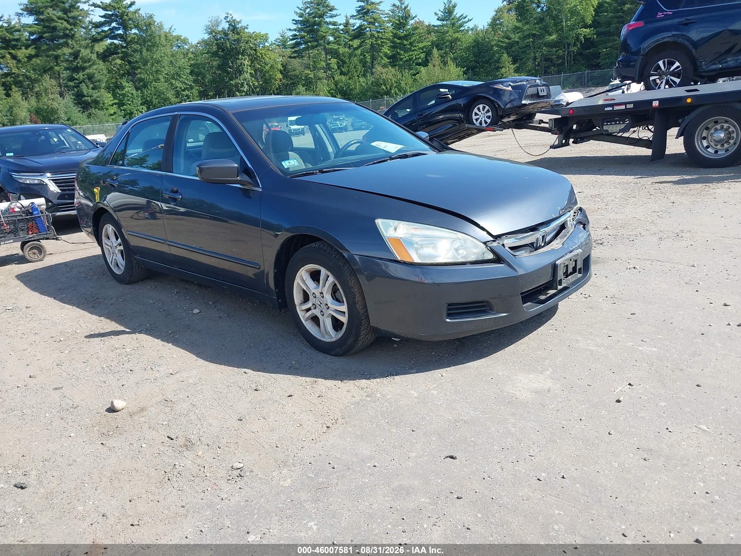 2007 Honda Accord 2.4 Ex Dark Blue vin: 1HGCM56727A164939