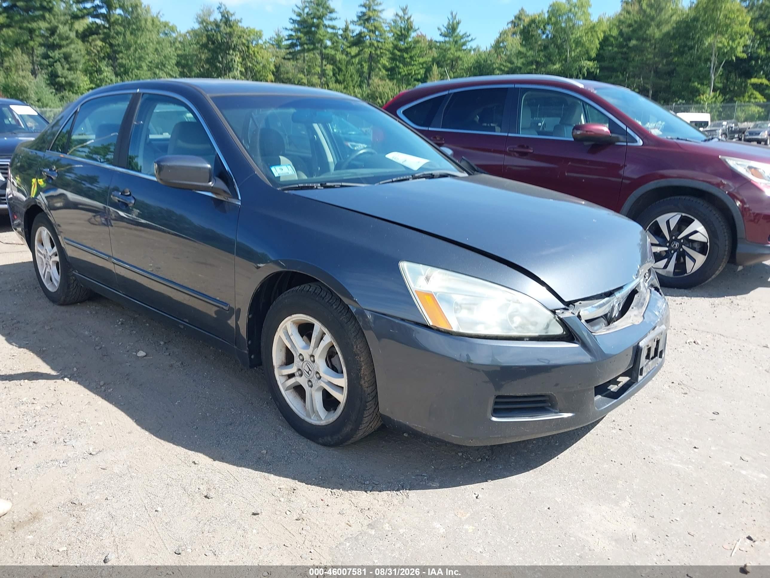 2007 Honda Accord 2.4 Ex Dark Blue vin: 1HGCM56727A164939