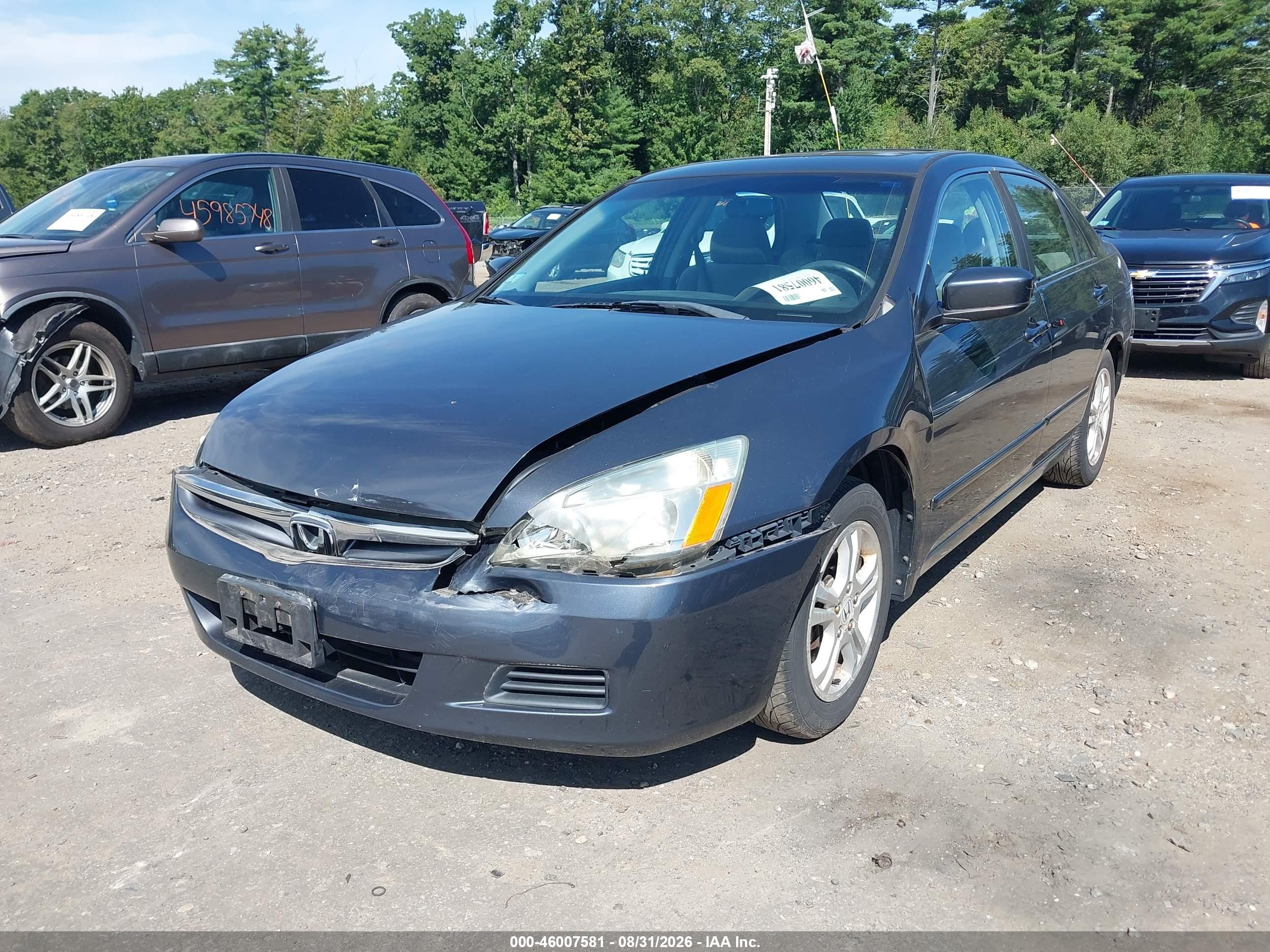 2007 Honda Accord 2.4 Ex Dark Blue vin: 1HGCM56727A164939
