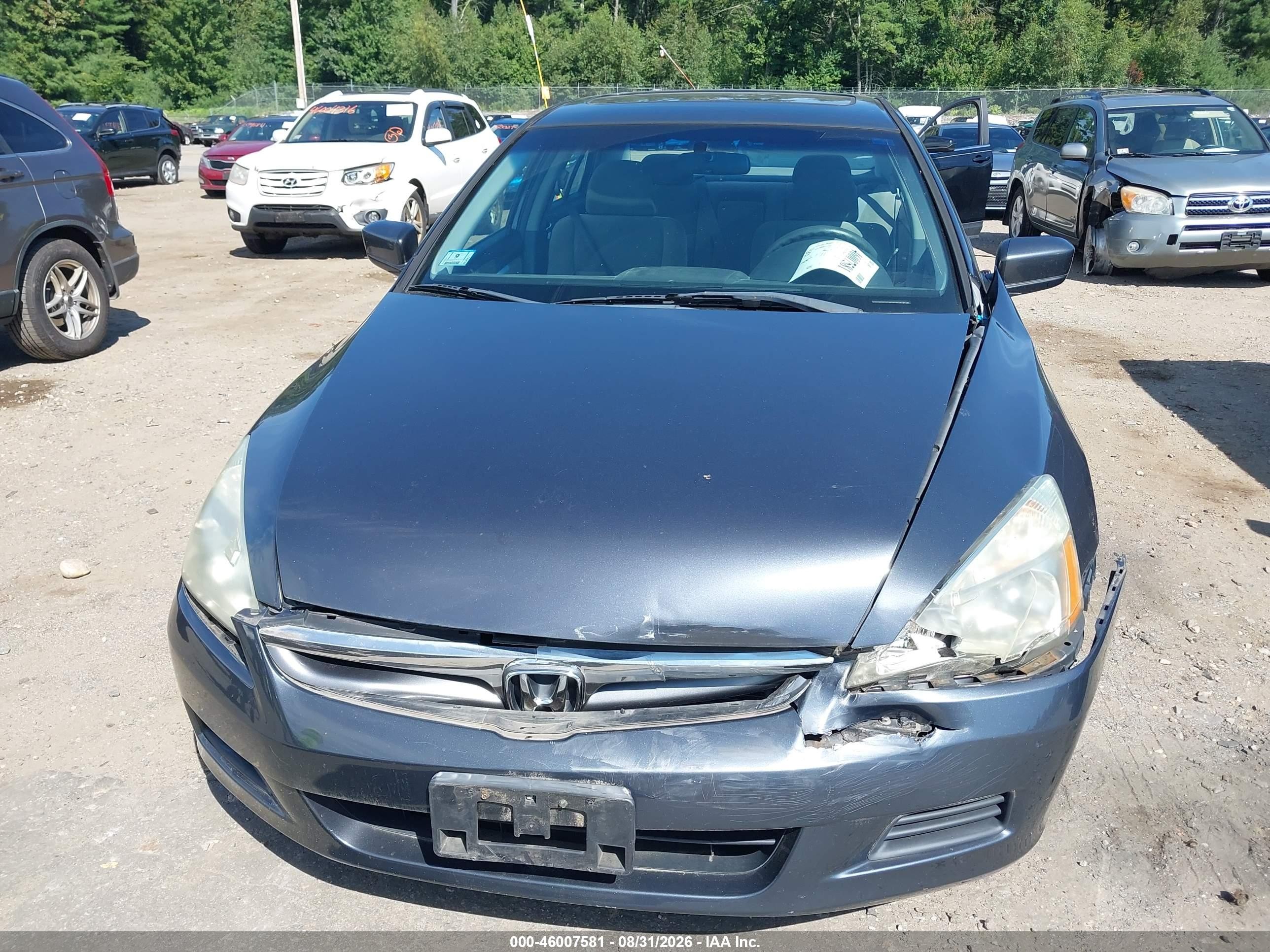 2007 Honda Accord 2.4 Ex Dark Blue vin: 1HGCM56727A164939