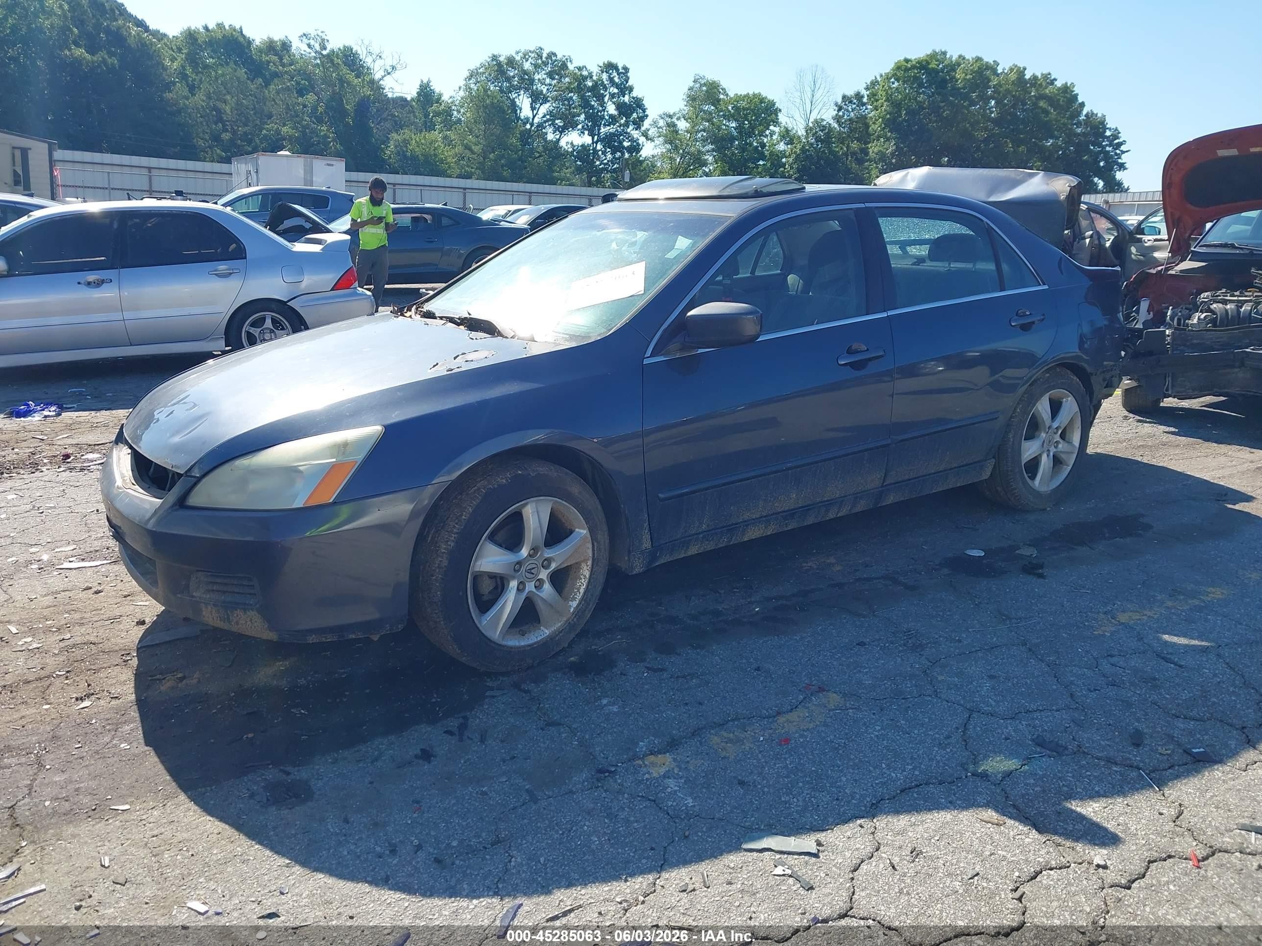 2007 Honda Accord 2.4 Ex Pewter vin: 1HGCM56727A210320