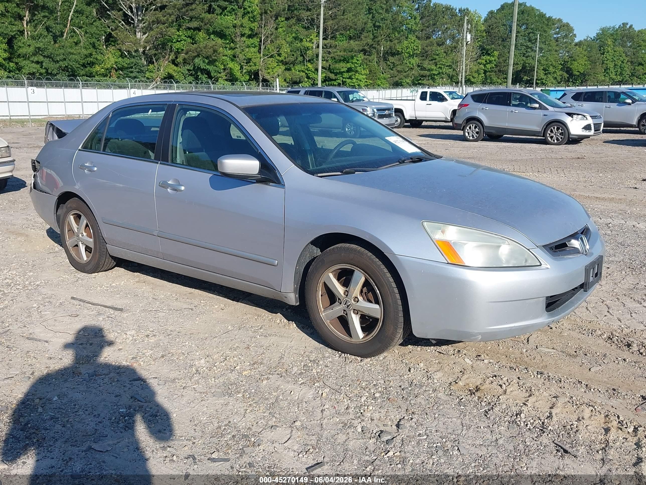 2004 Honda Accord 2.4 Ex Silver vin: 1HGCM56734A179090