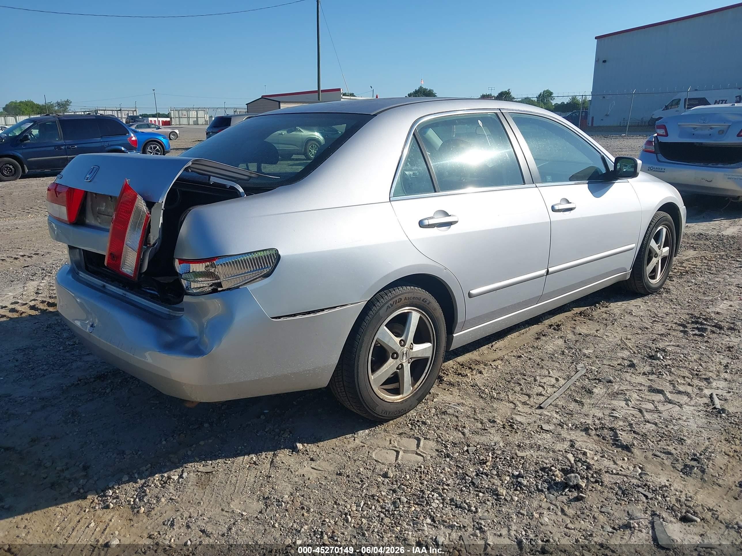 2004 Honda Accord 2.4 Ex Silver vin: 1HGCM56734A179090