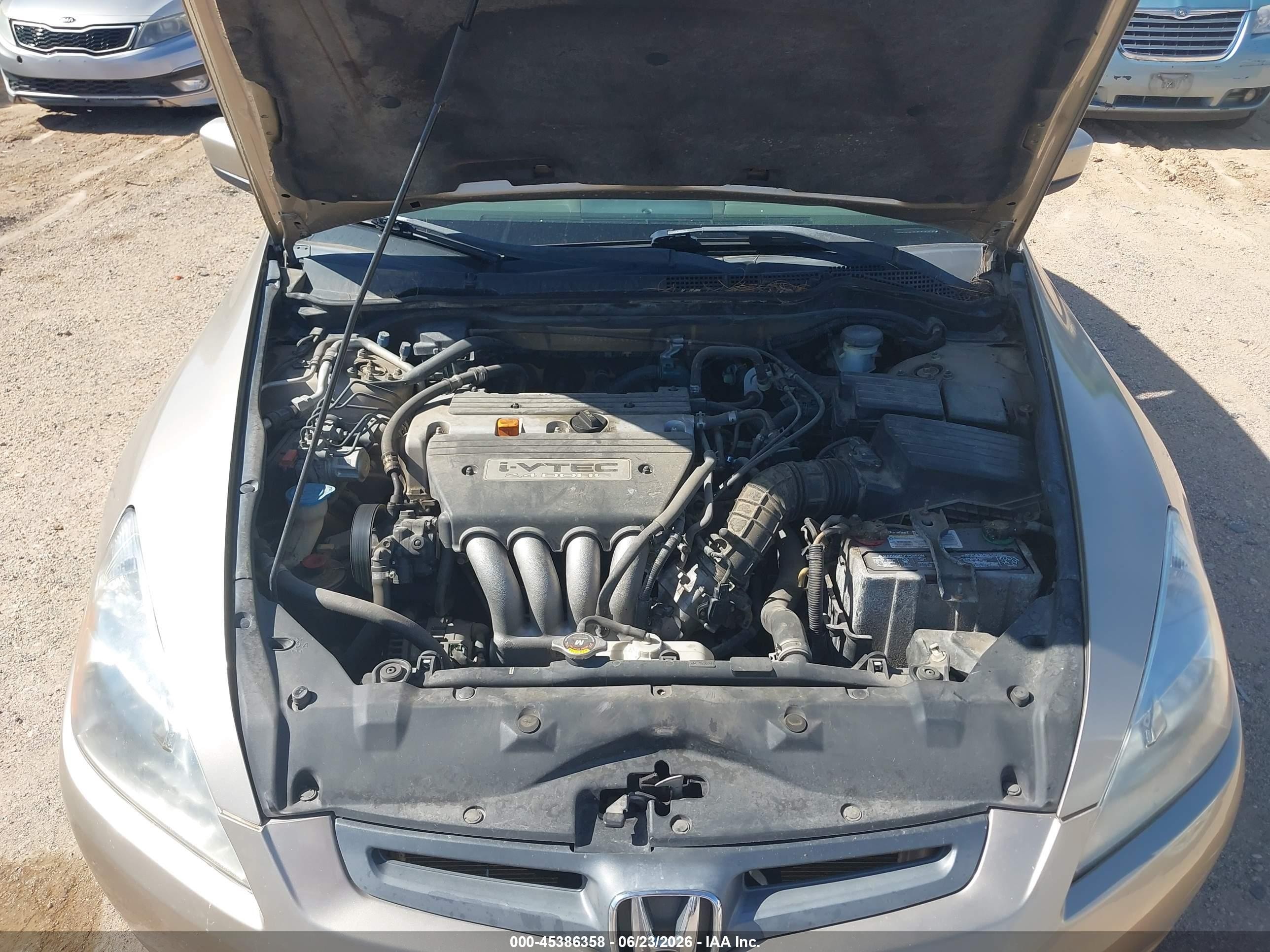 2005 Honda Accord 2.4 Ex Champagne vin: 1HGCM56735A005232