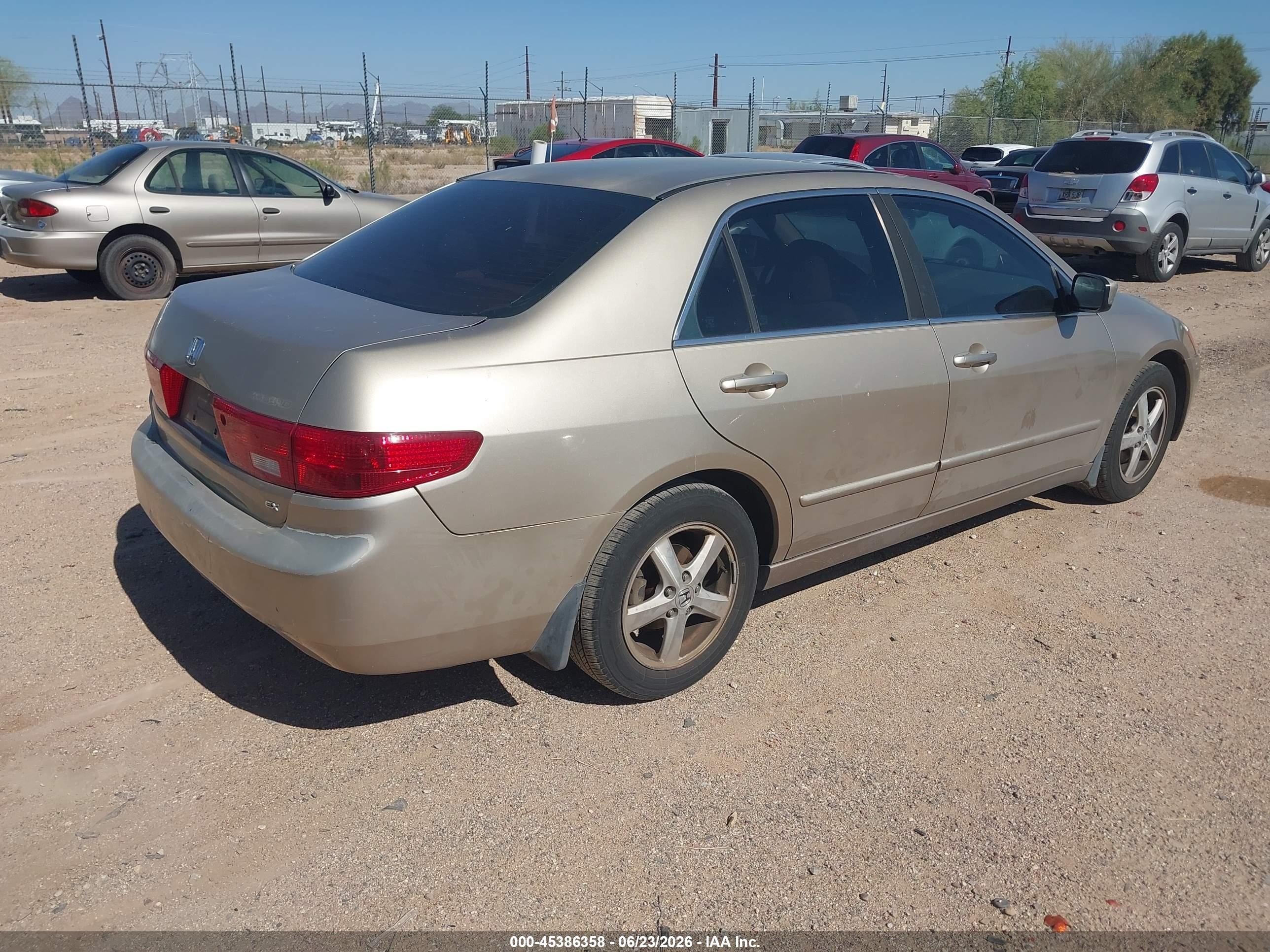 2005 Honda Accord 2.4 Ex Champagne vin: 1HGCM56735A005232