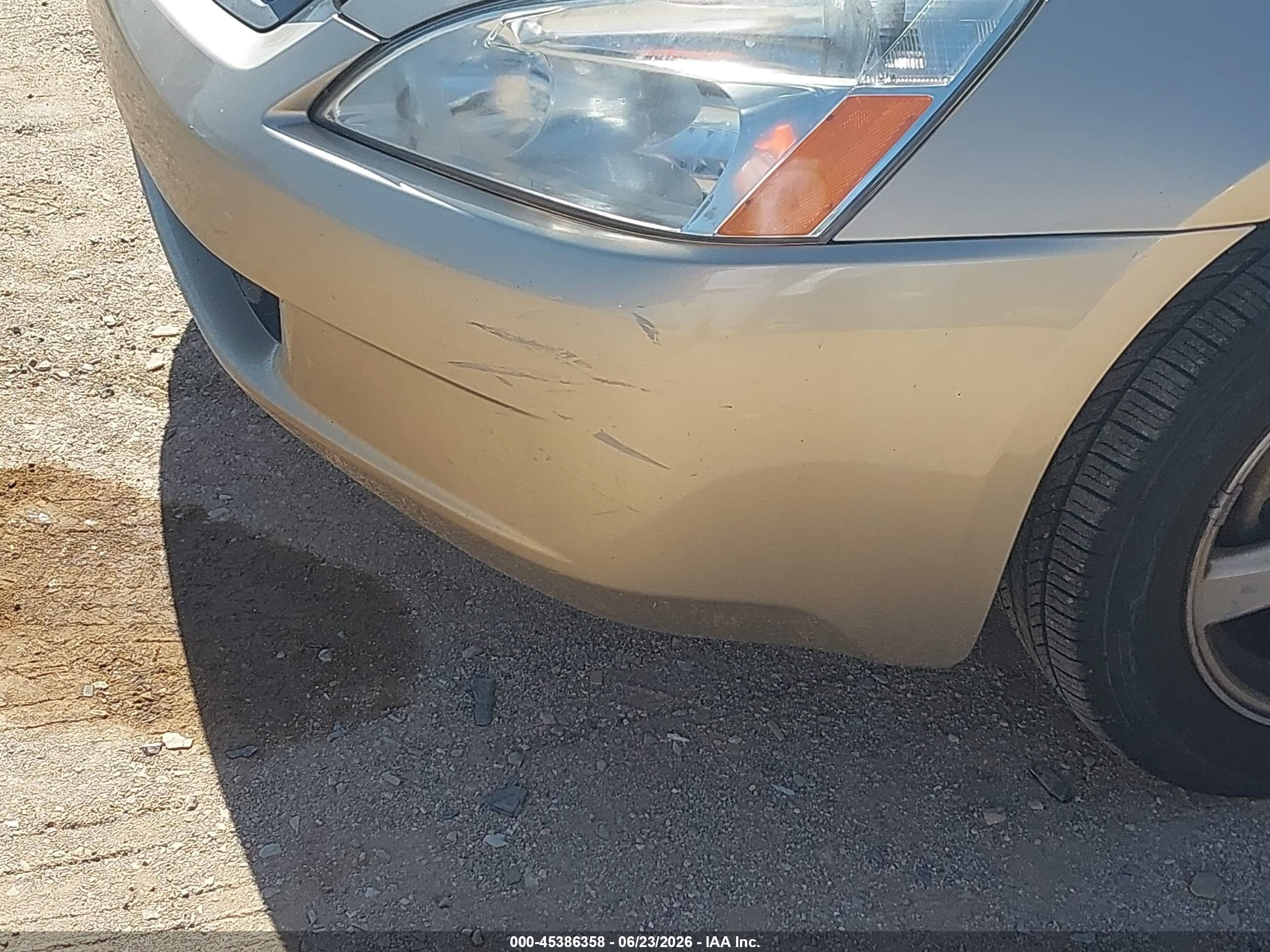 2005 Honda Accord 2.4 Ex Champagne vin: 1HGCM56735A005232