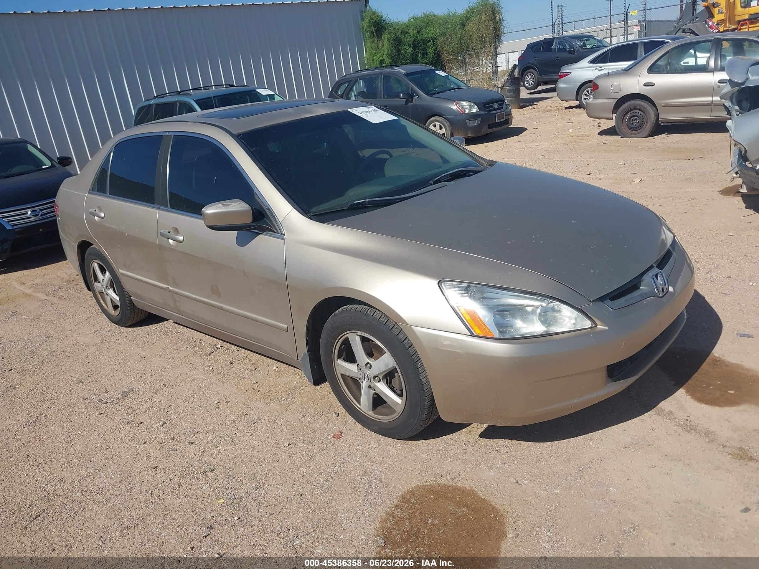 2005 Honda Accord 2.4 Ex Champagne vin: 1HGCM56735A005232