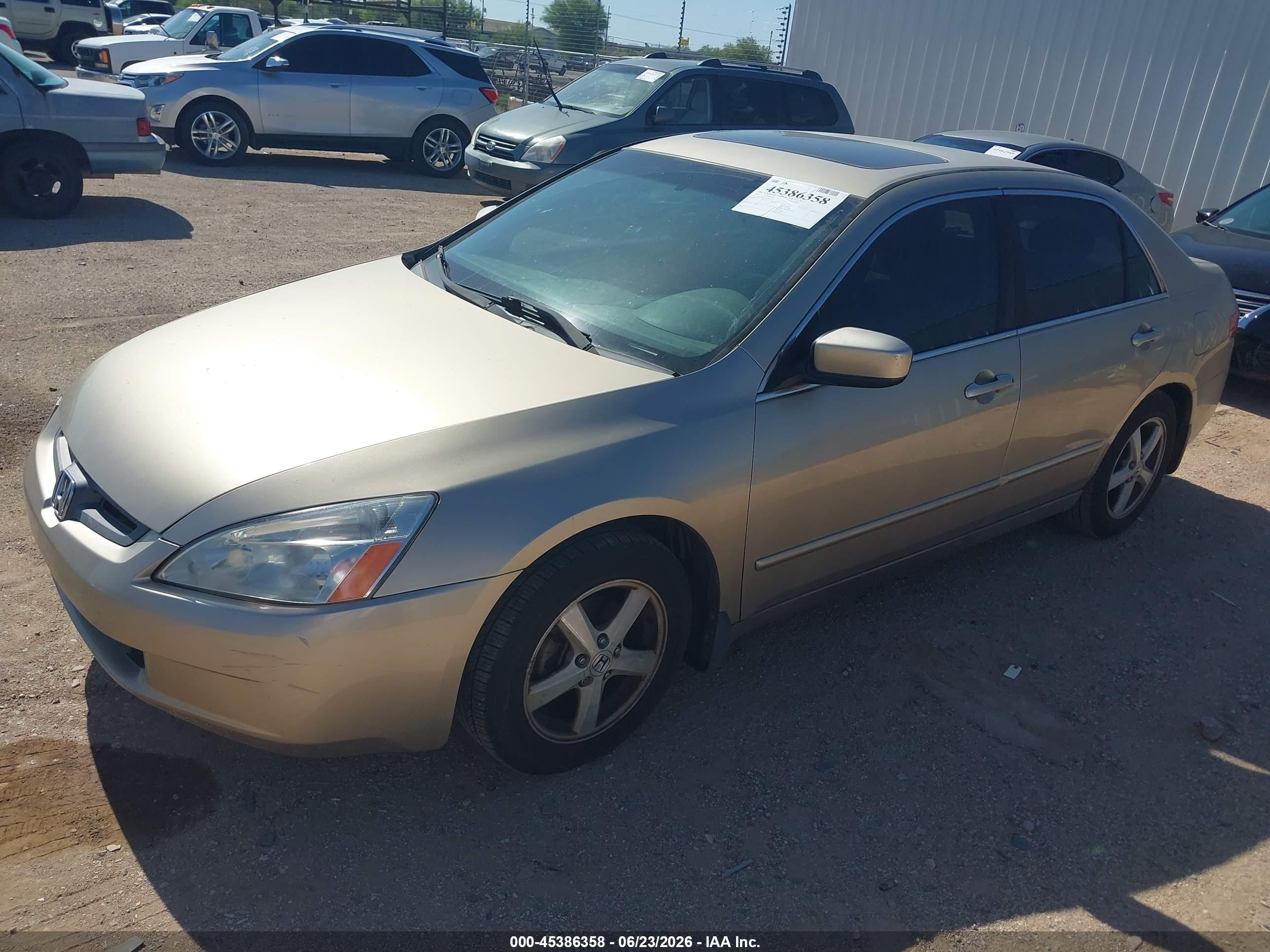 2005 Honda Accord 2.4 Ex Champagne vin: 1HGCM56735A005232
