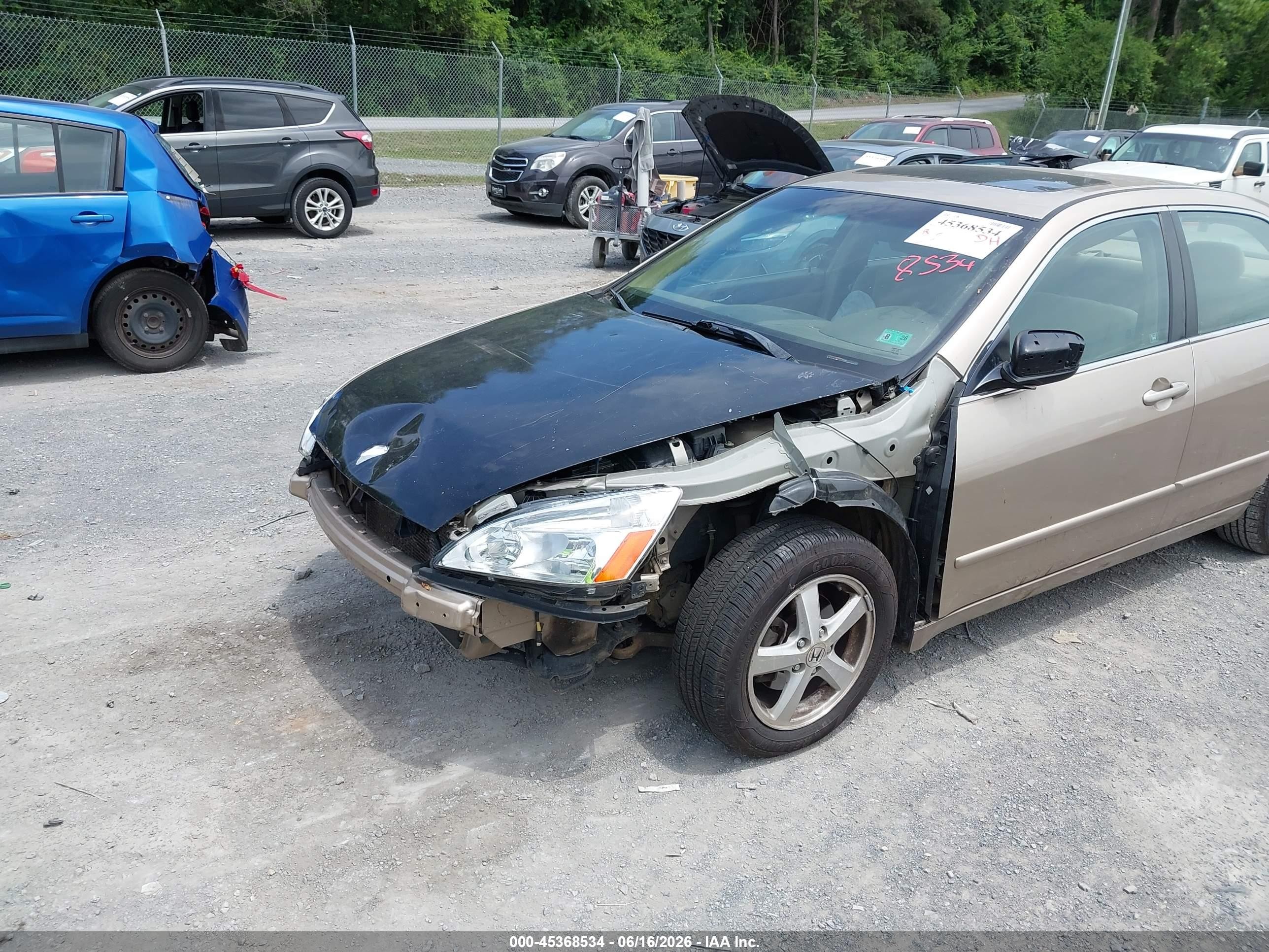 2005 Honda Accord 2.4 Ex Beige vin: 1HGCM56735A046623
