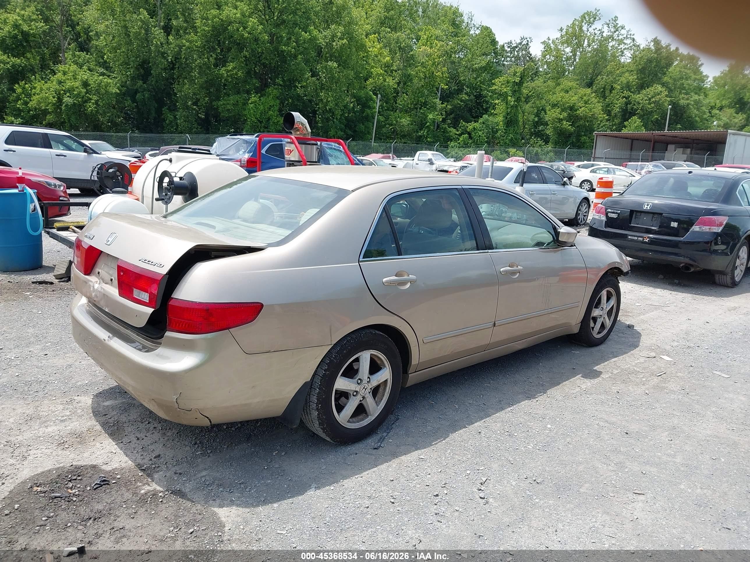 2005 Honda Accord 2.4 Ex Beige vin: 1HGCM56735A046623