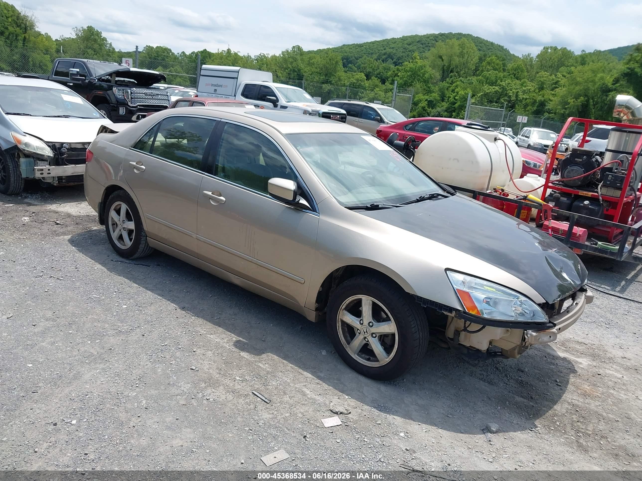 2005 Honda Accord 2.4 Ex Beige vin: 1HGCM56735A046623