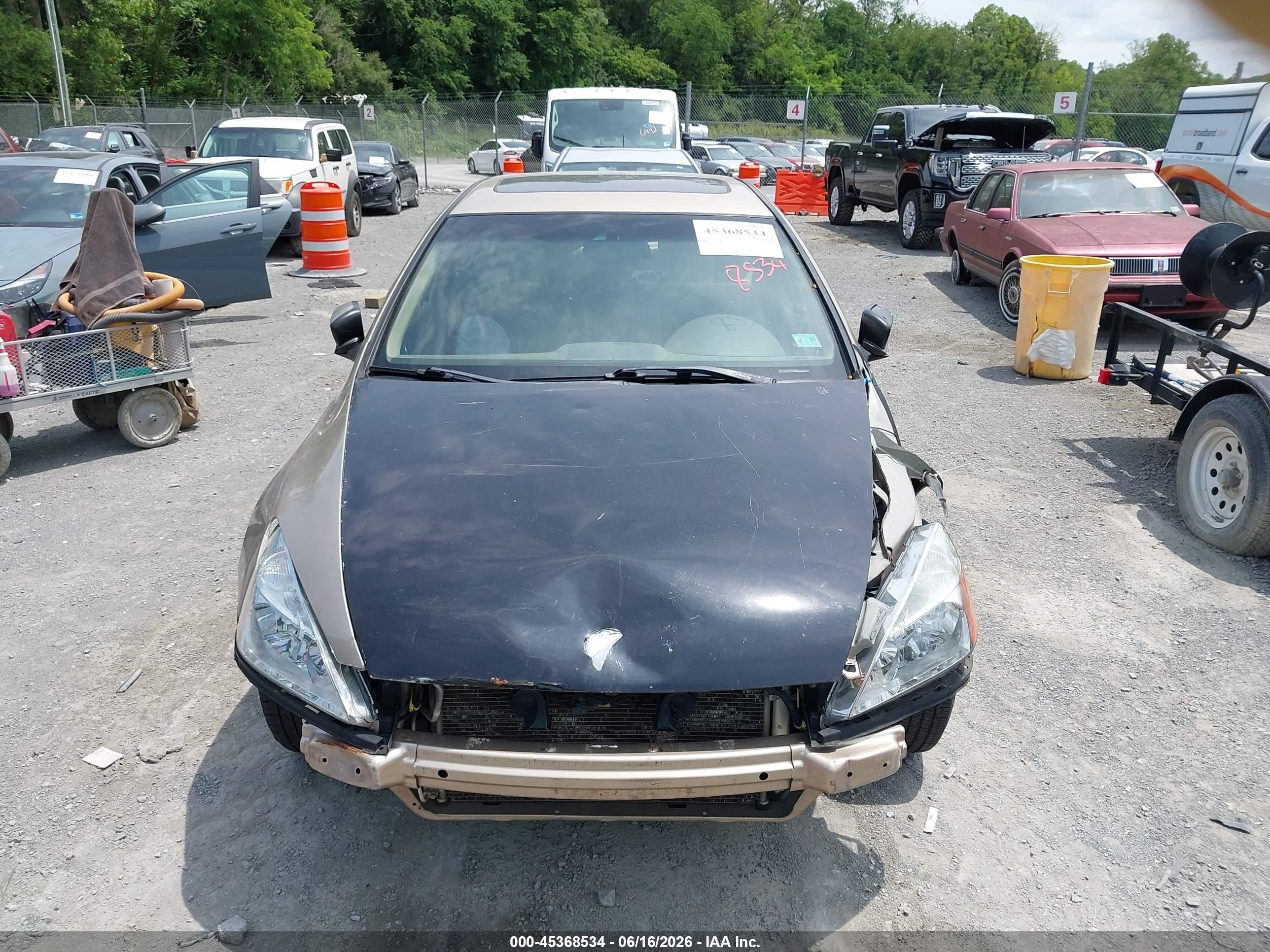 2005 Honda Accord 2.4 Ex Beige vin: 1HGCM56735A046623