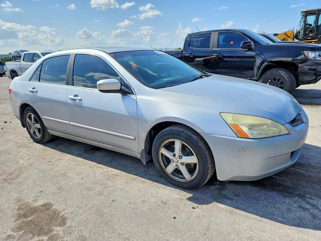 2005 Honda Accord Ex Silver vin: 1HGCM56735A077807