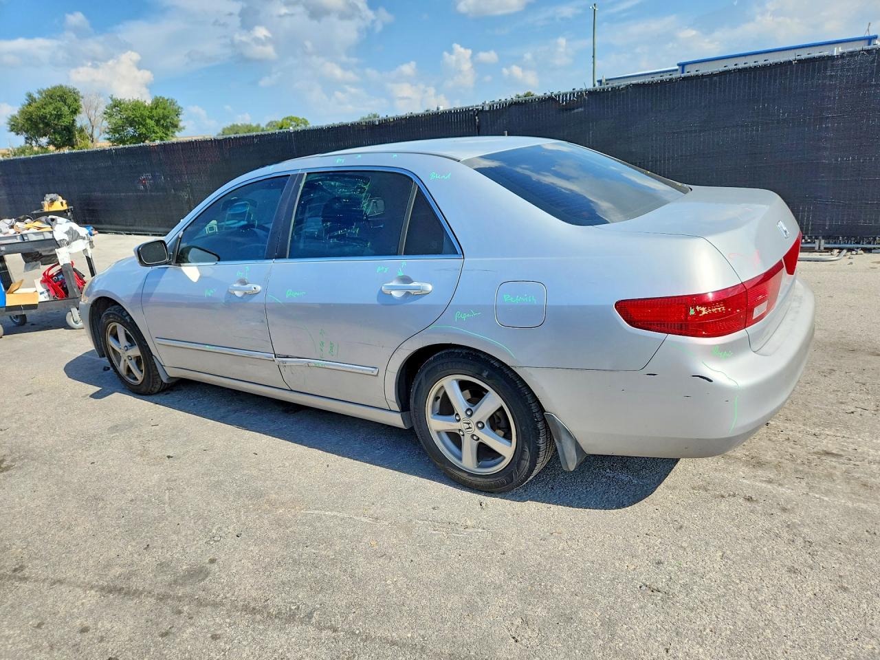 2005 Honda Accord Ex Silver vin: 1HGCM56735A077807