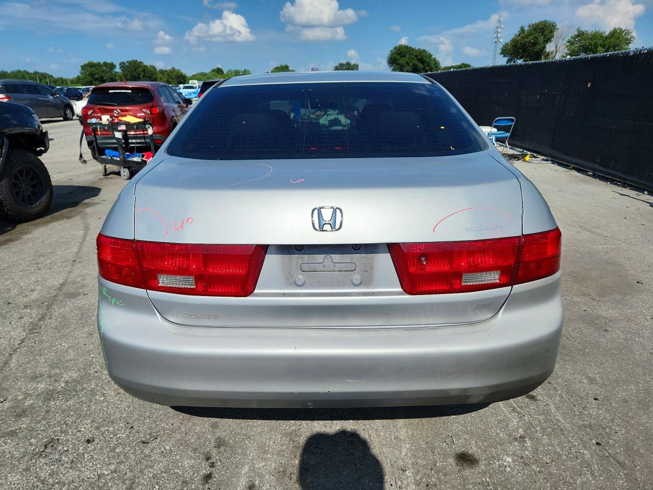 2005 Honda Accord Ex Silver vin: 1HGCM56735A077807