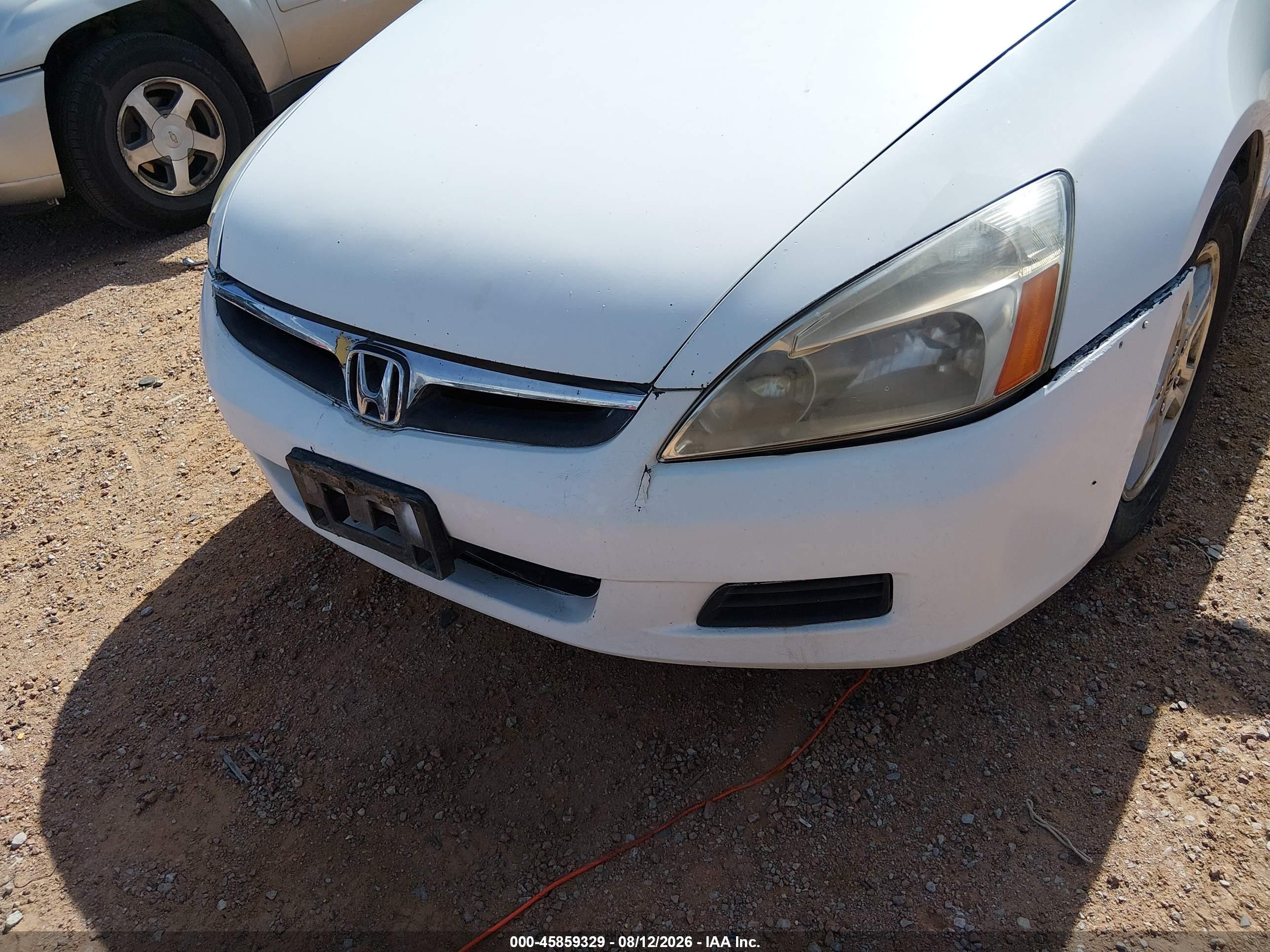 2006 Honda Accord 2.4 Ex White vin: 1HGCM56736A076674