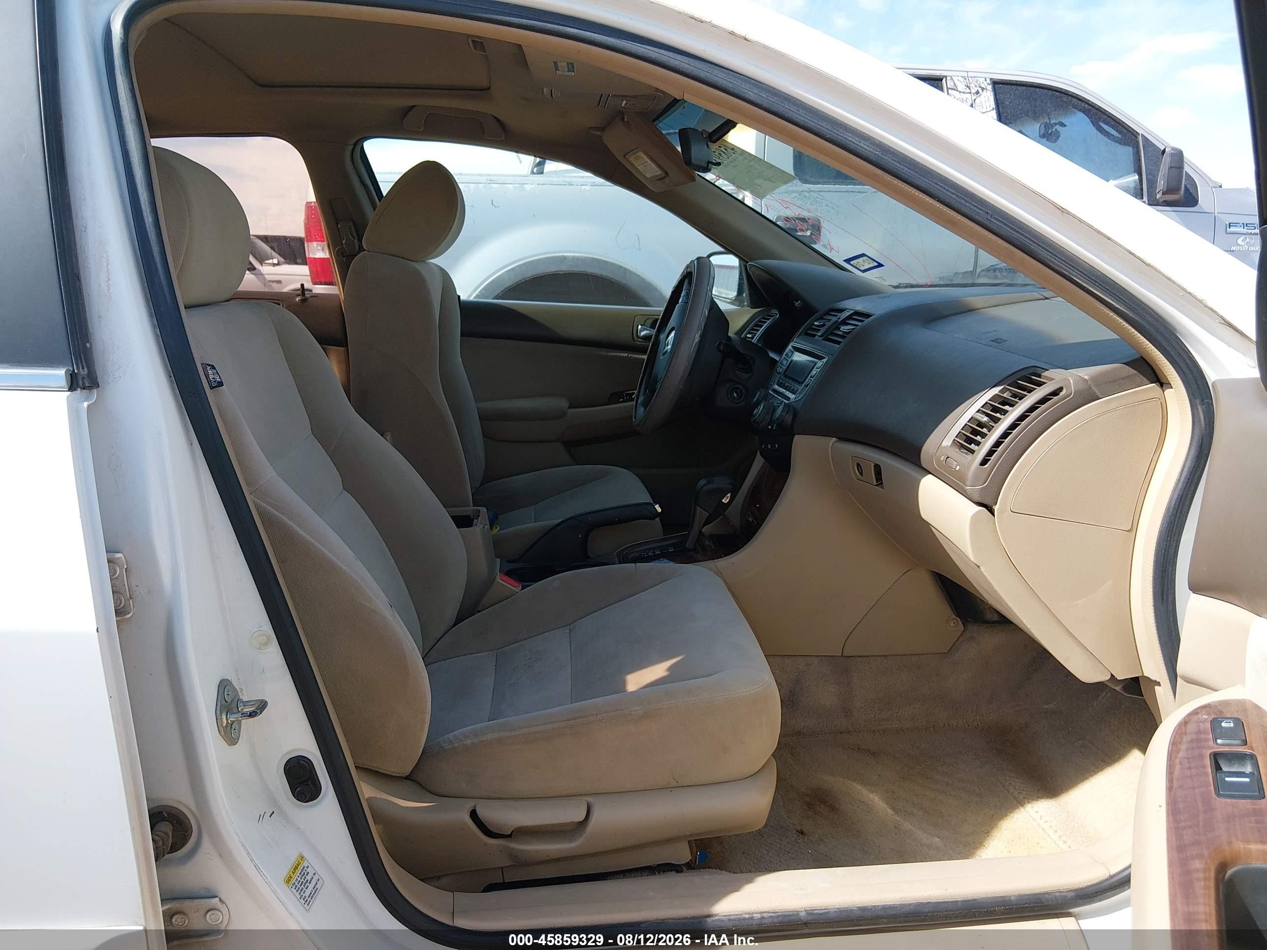 2006 Honda Accord 2.4 Ex White vin: 1HGCM56736A076674