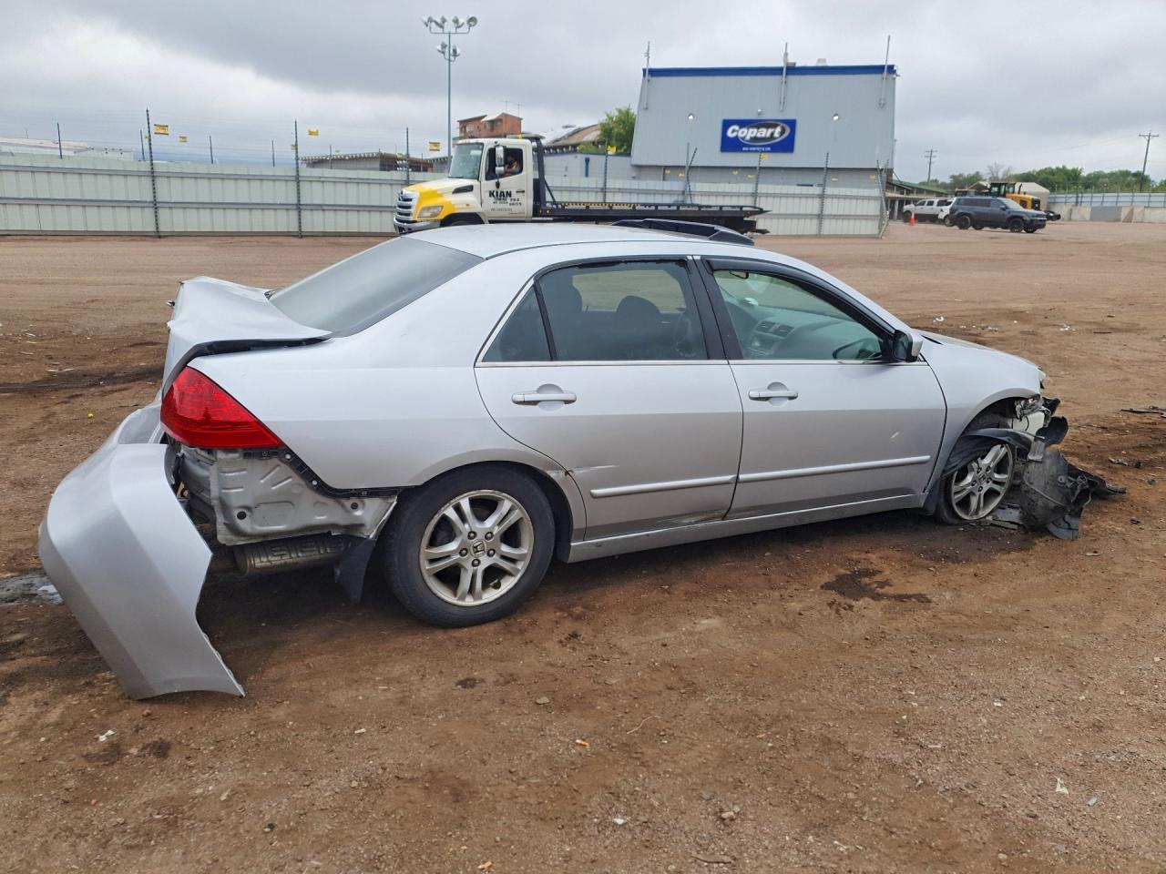 2006 Honda Accord Ex Silver vin: 1HGCM56736A144567