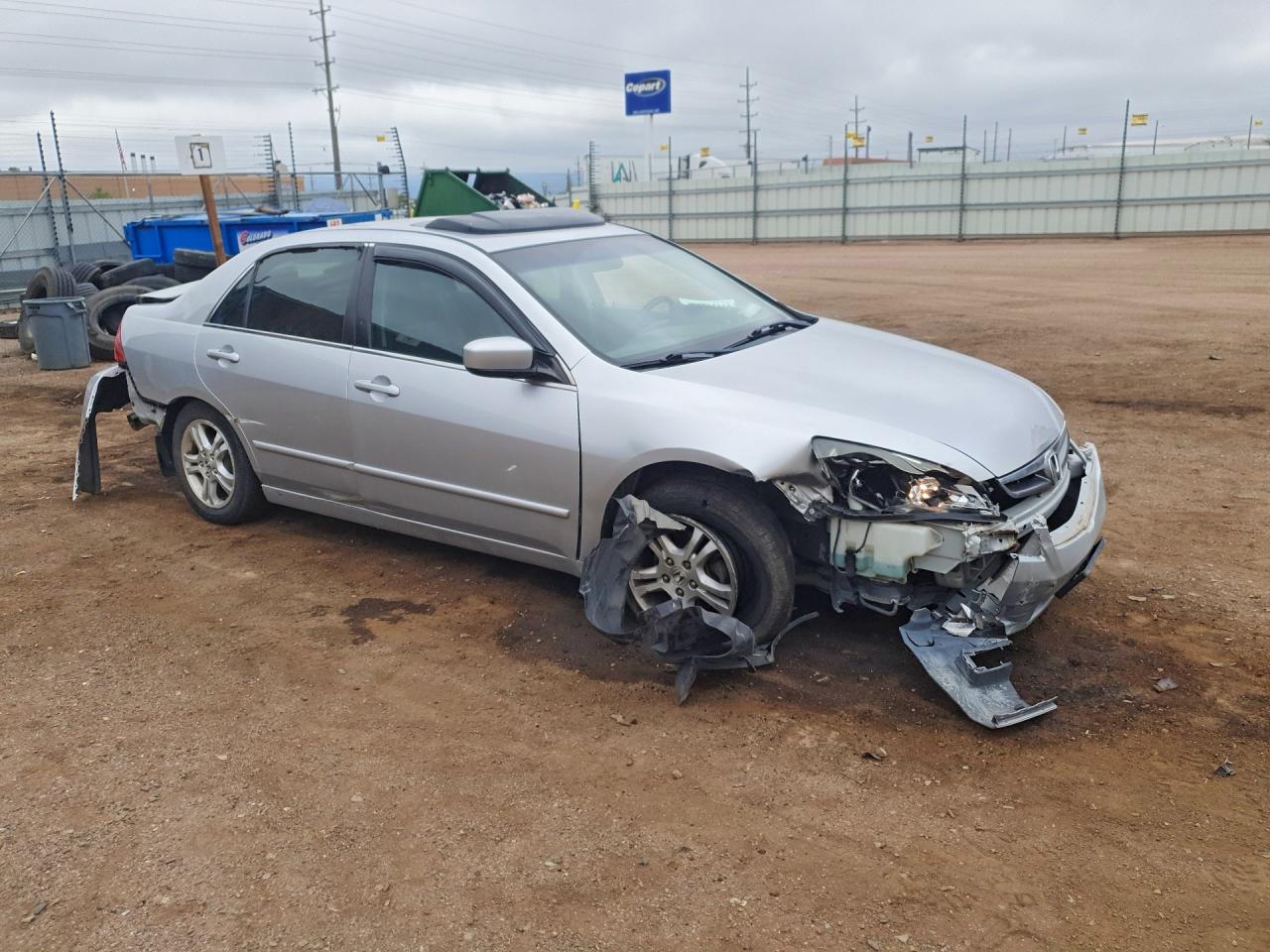 2006 Honda Accord Ex Silver vin: 1HGCM56736A144567