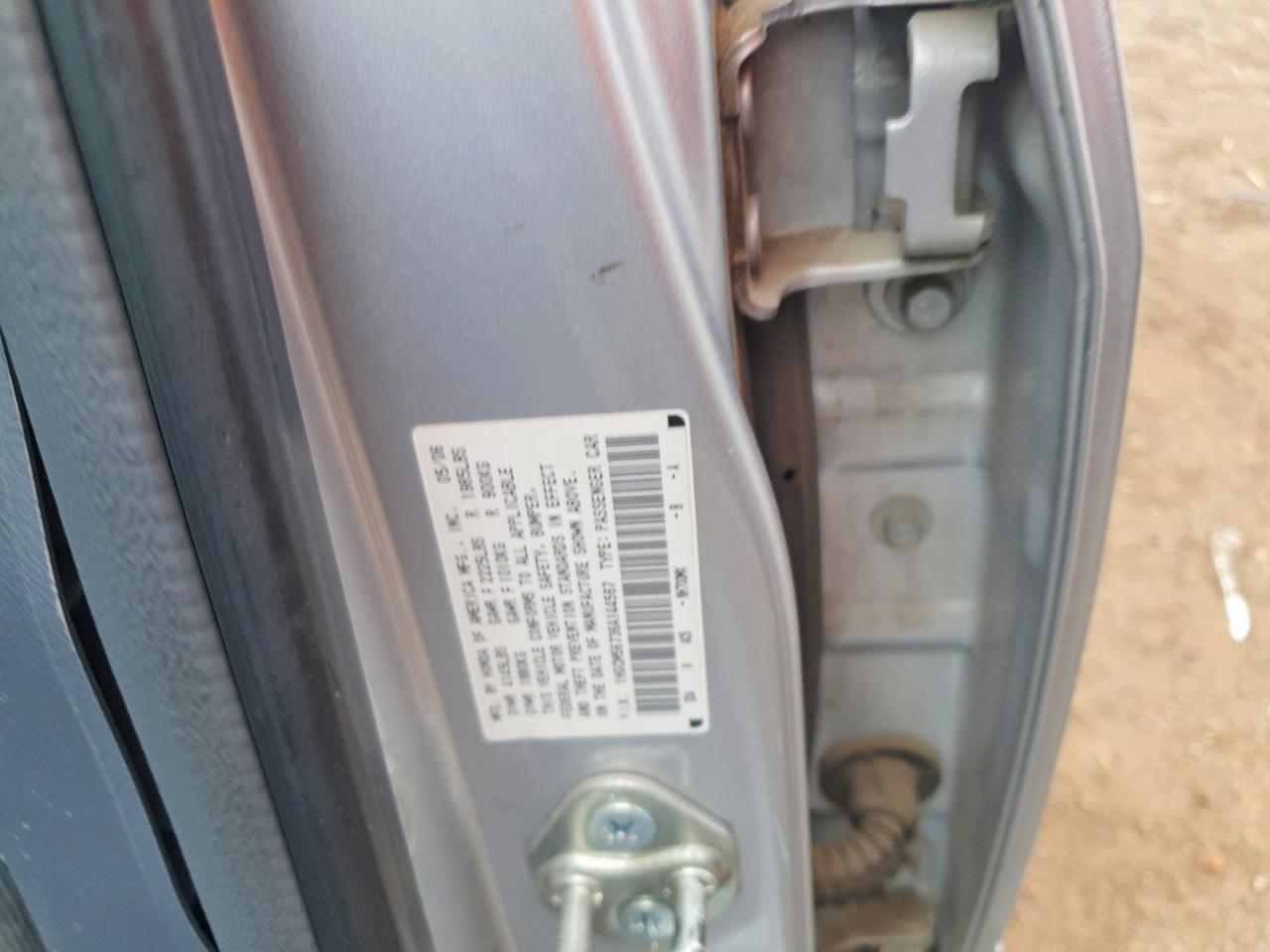 2006 Honda Accord Ex Silver vin: 1HGCM56736A144567