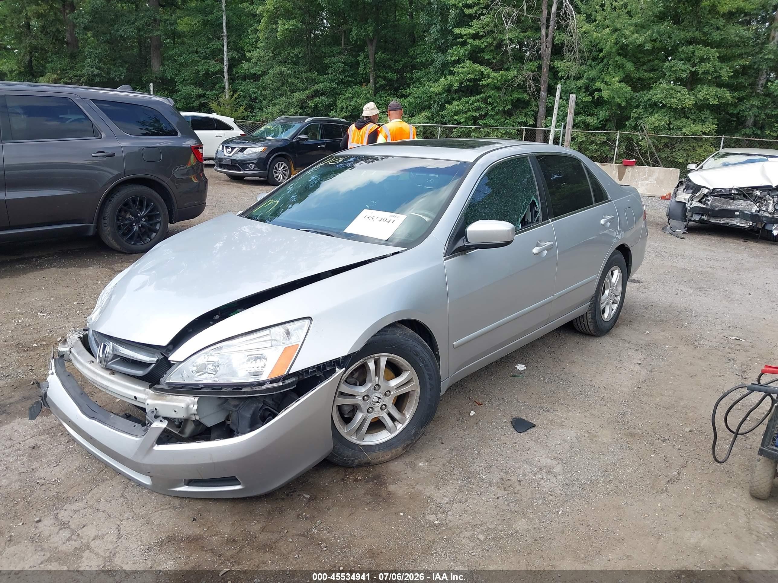 2006 Honda Accord 2.4 Ex Silver vin: 1HGCM56736A174975