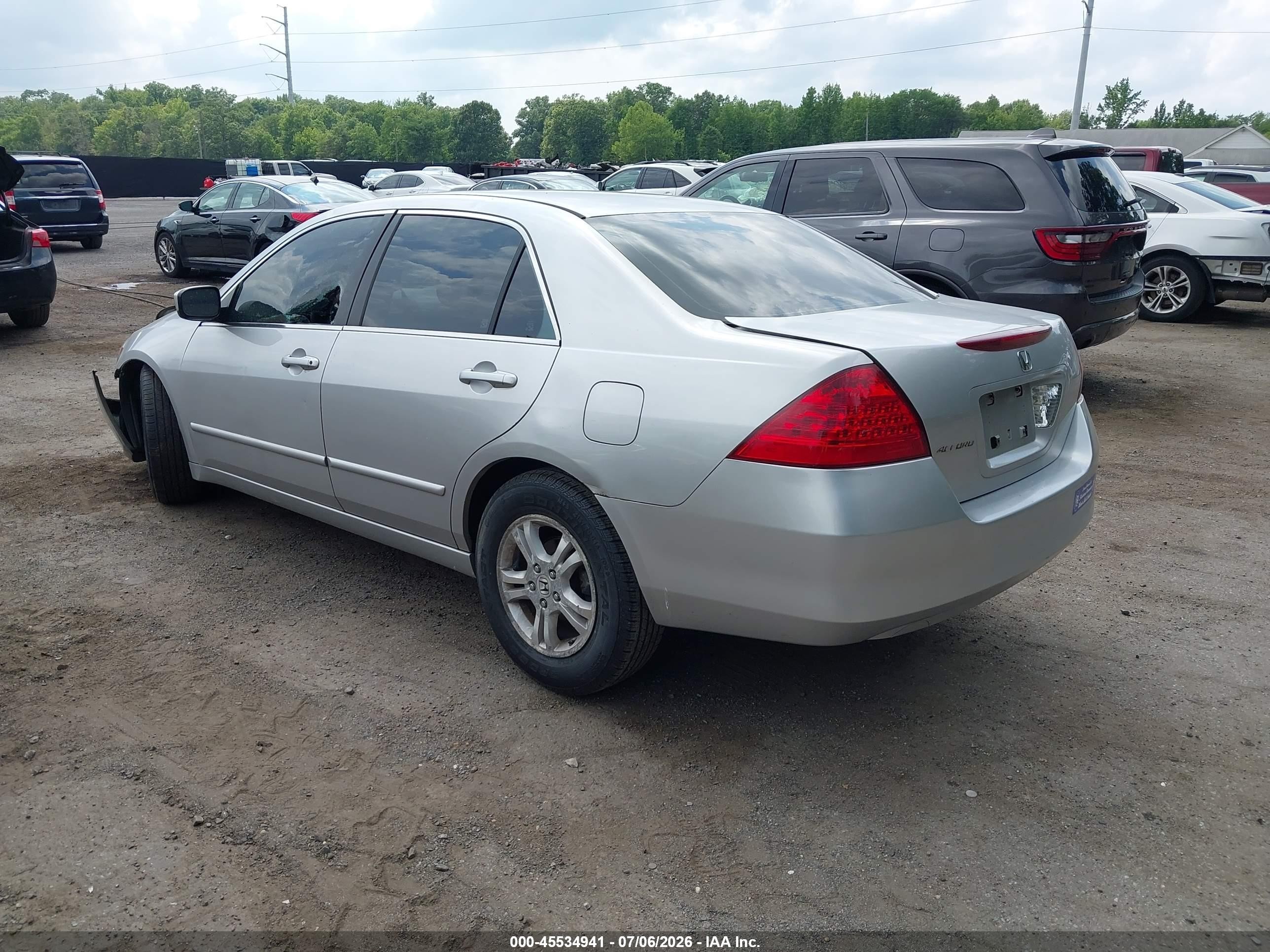 2006 Honda Accord 2.4 Ex Silver vin: 1HGCM56736A174975