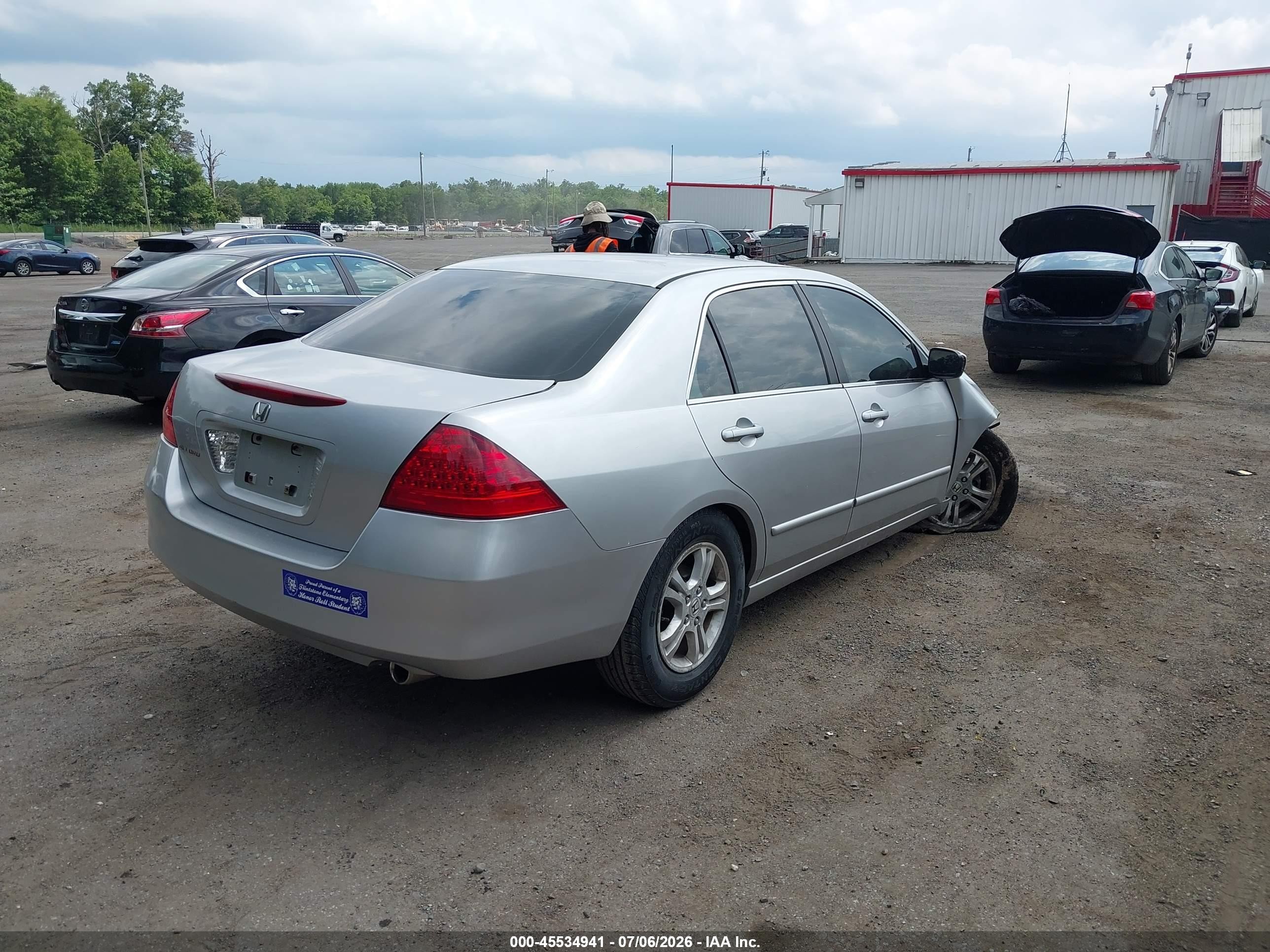 2006 Honda Accord 2.4 Ex Silver vin: 1HGCM56736A174975