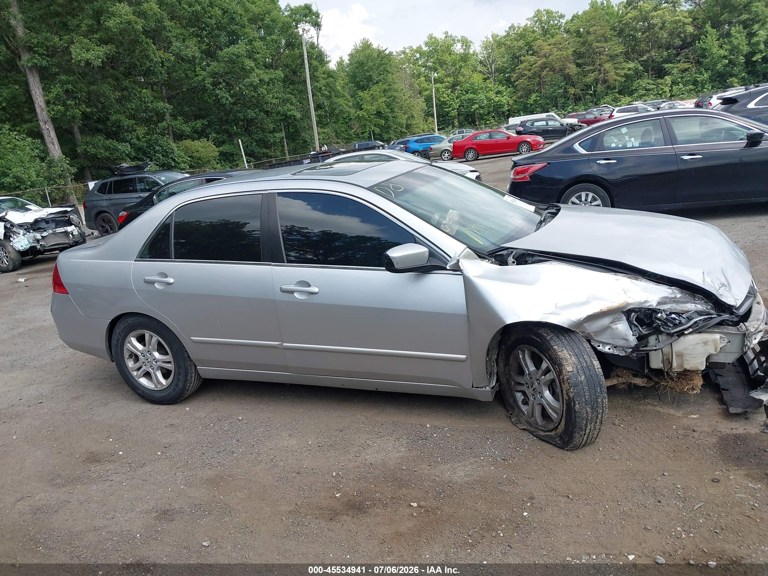 2006 Honda Accord 2.4 Ex Silver vin: 1HGCM56736A174975