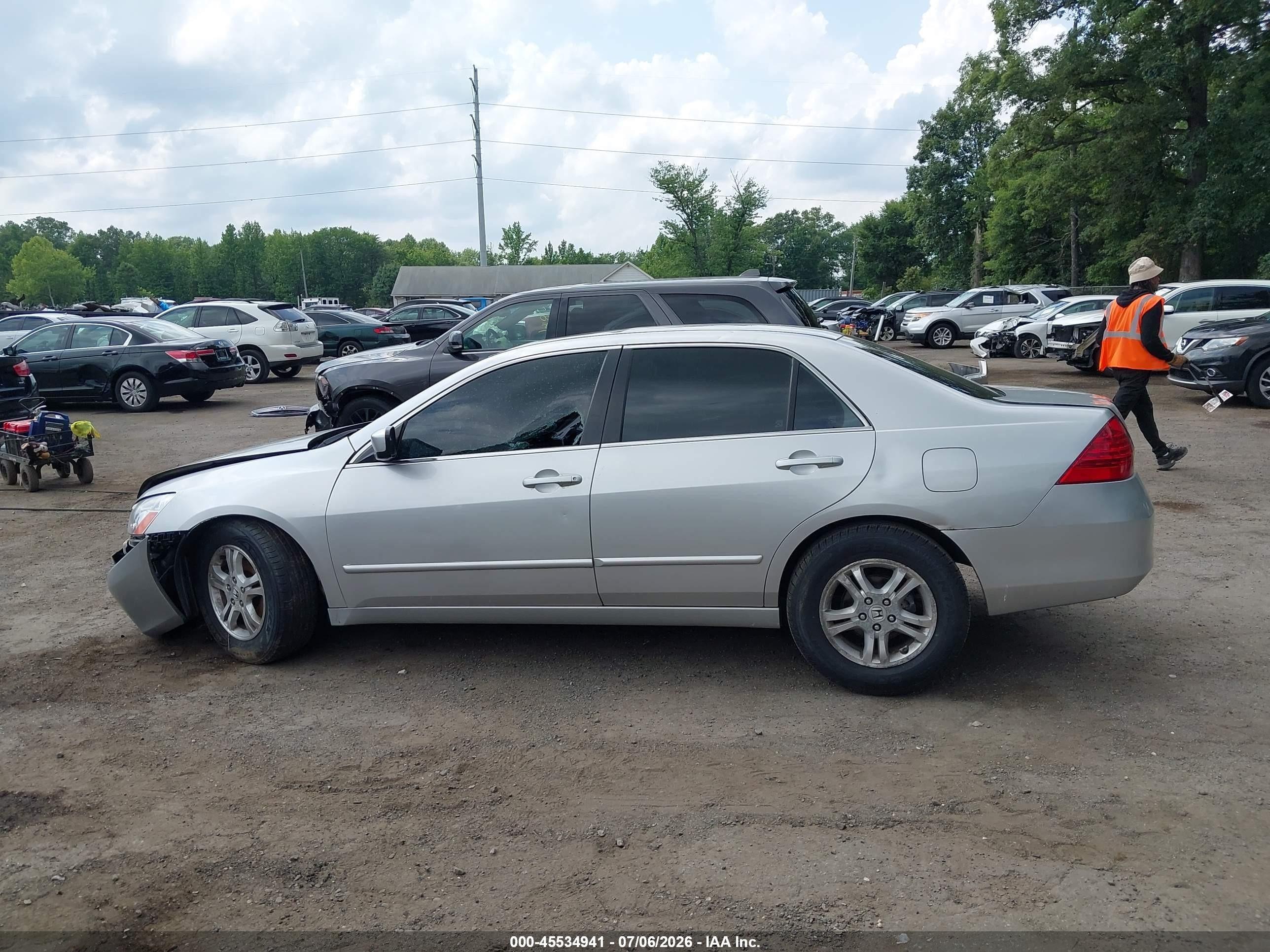 2006 Honda Accord 2.4 Ex Silver vin: 1HGCM56736A174975