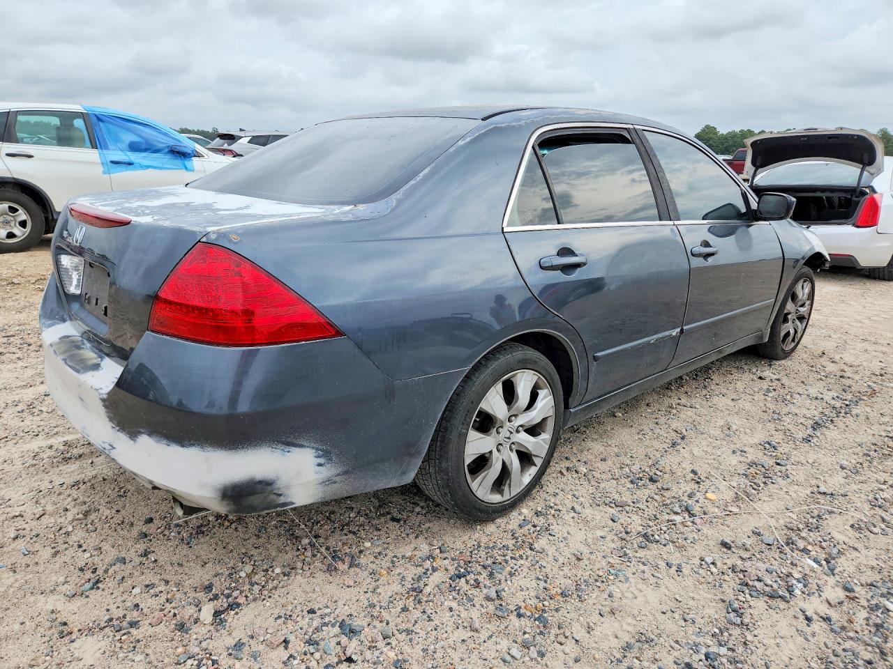 2007 Honda Accord Ex Gray vin: 1HGCM56737A026049