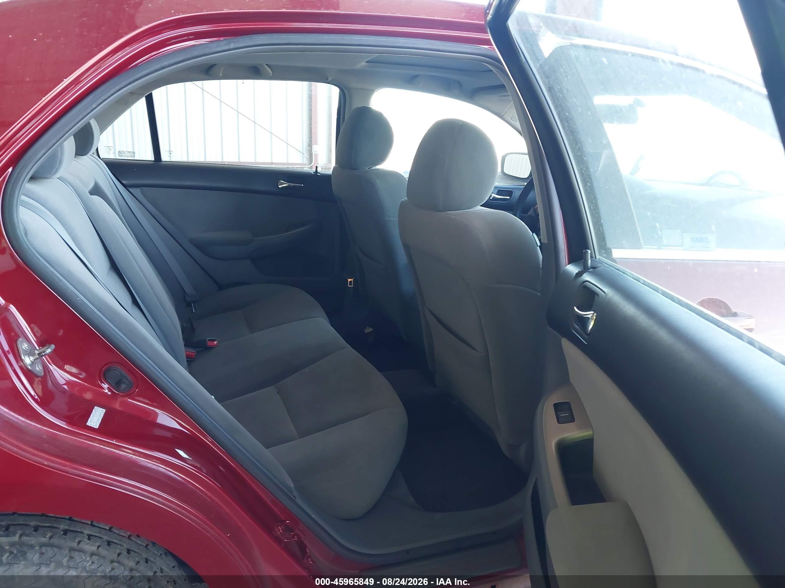 2007 Honda Accord 2.4 Ex Burgundy vin: 1HGCM56737A050965