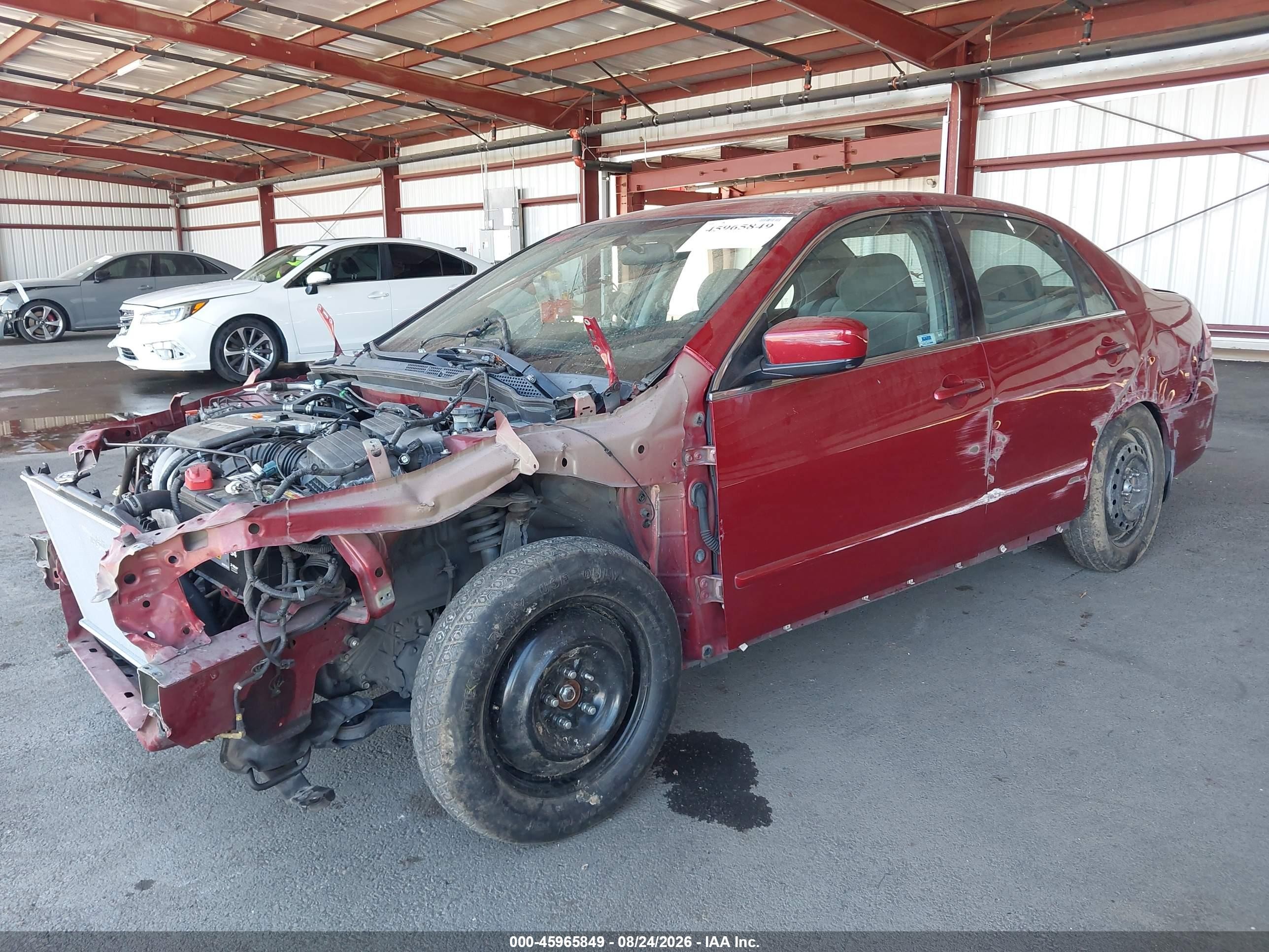 2007 Honda Accord 2.4 Ex Burgundy vin: 1HGCM56737A050965