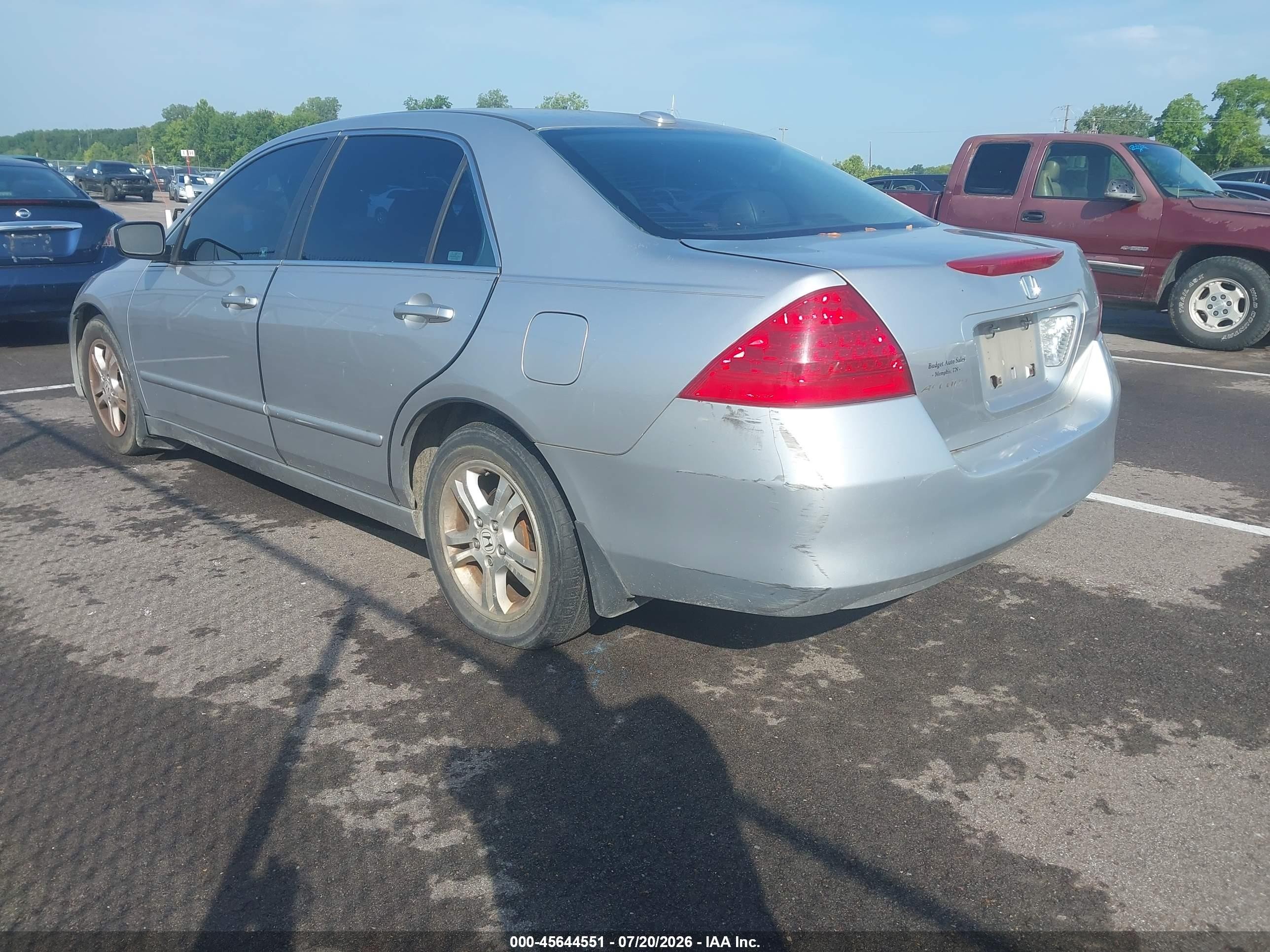 2007 Honda Accord 2.4 Ex Silver vin: 1HGCM56737A061982