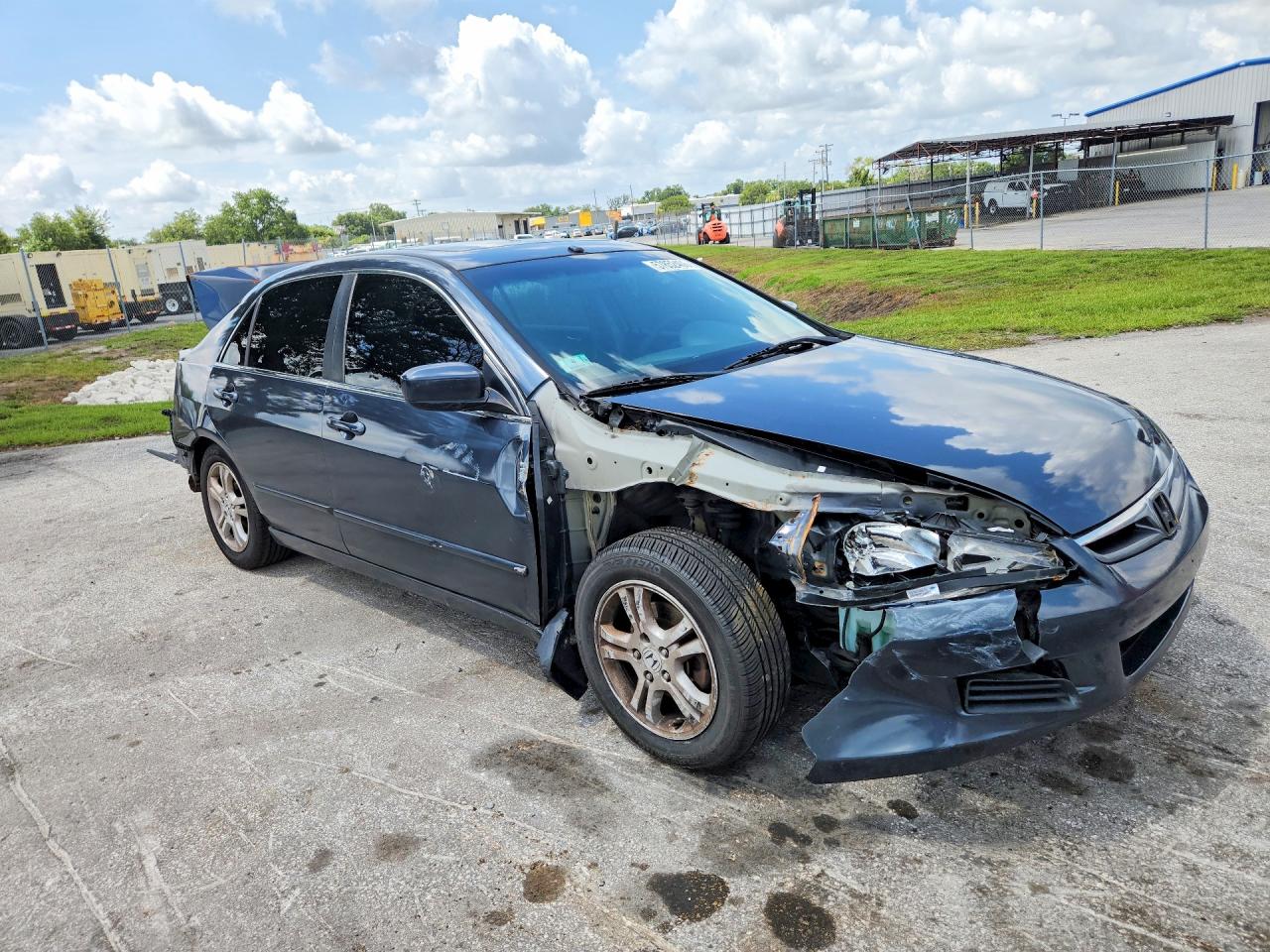 2007 Honda Accord Ex Gray vin: 1HGCM56737A067152