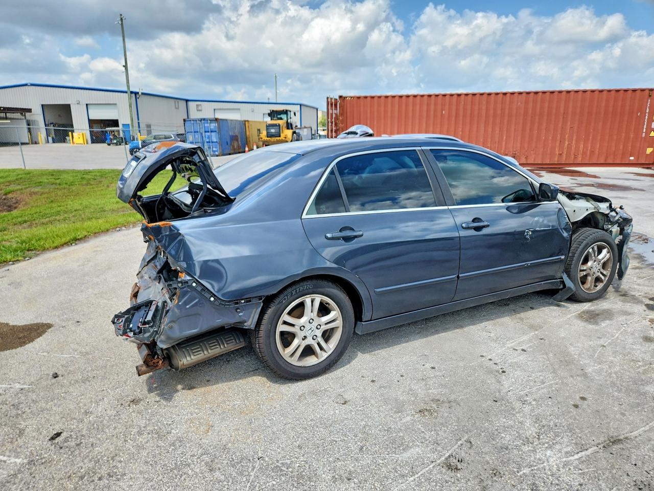 2007 Honda Accord Ex Gray vin: 1HGCM56737A067152