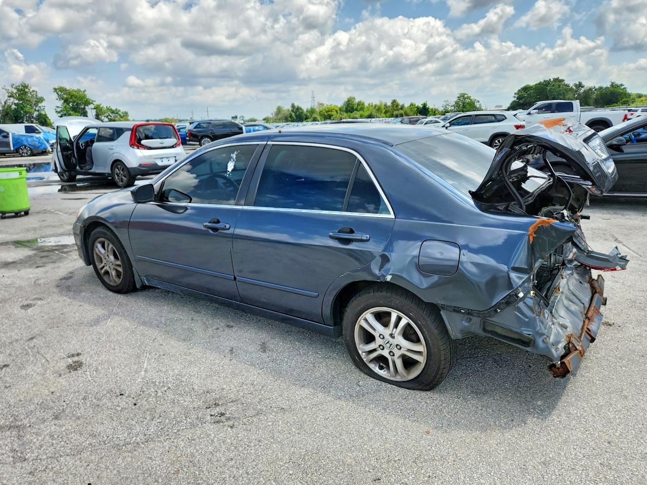 2007 Honda Accord Ex Gray vin: 1HGCM56737A067152