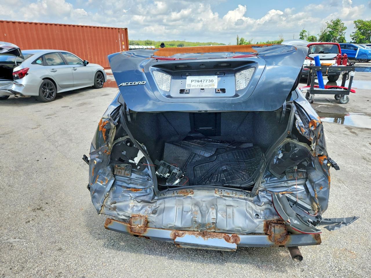 2007 Honda Accord Ex Gray vin: 1HGCM56737A067152