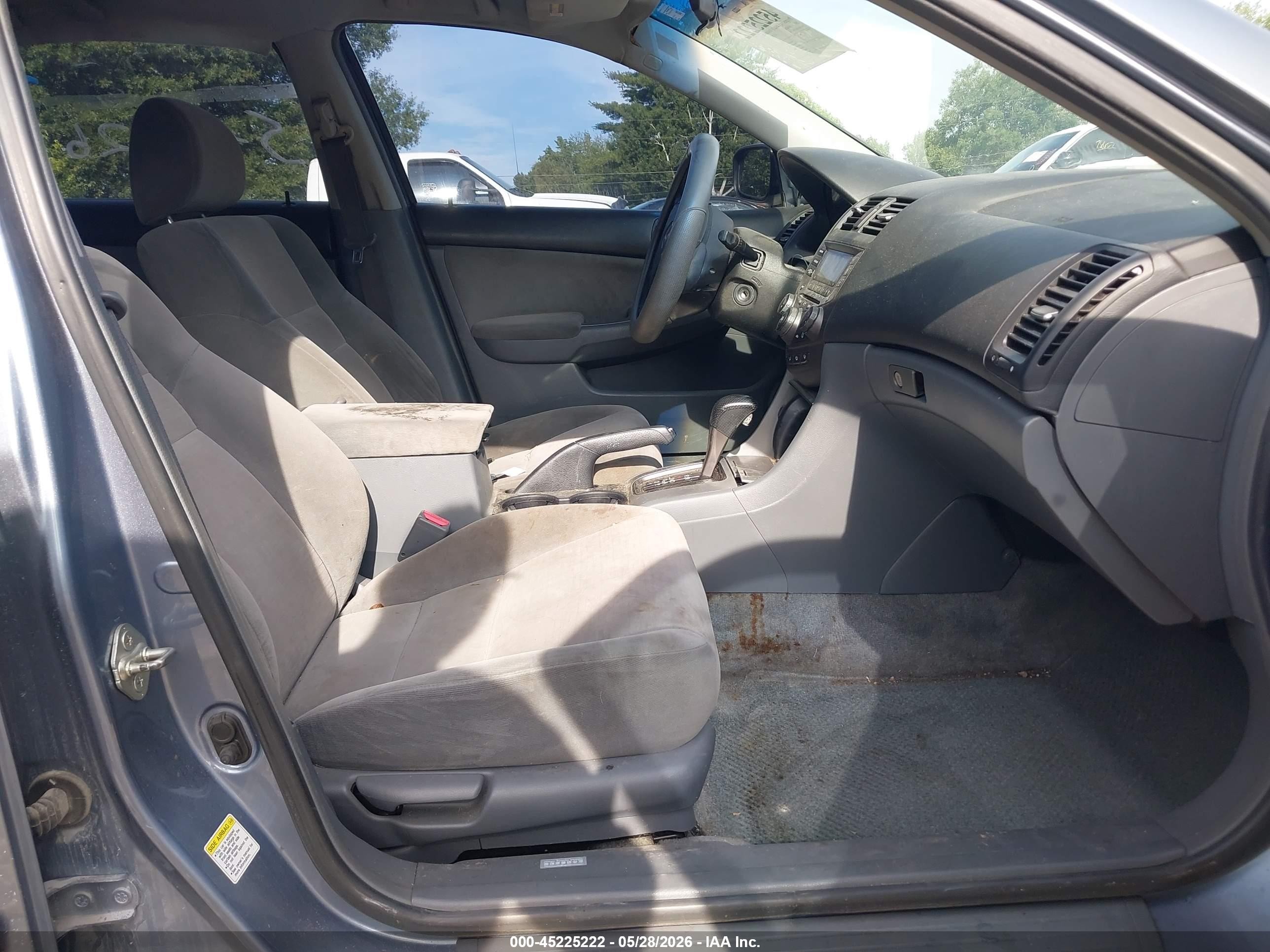 2007 Honda Accord 2.4 Ex Blue vin: 1HGCM56737A161211