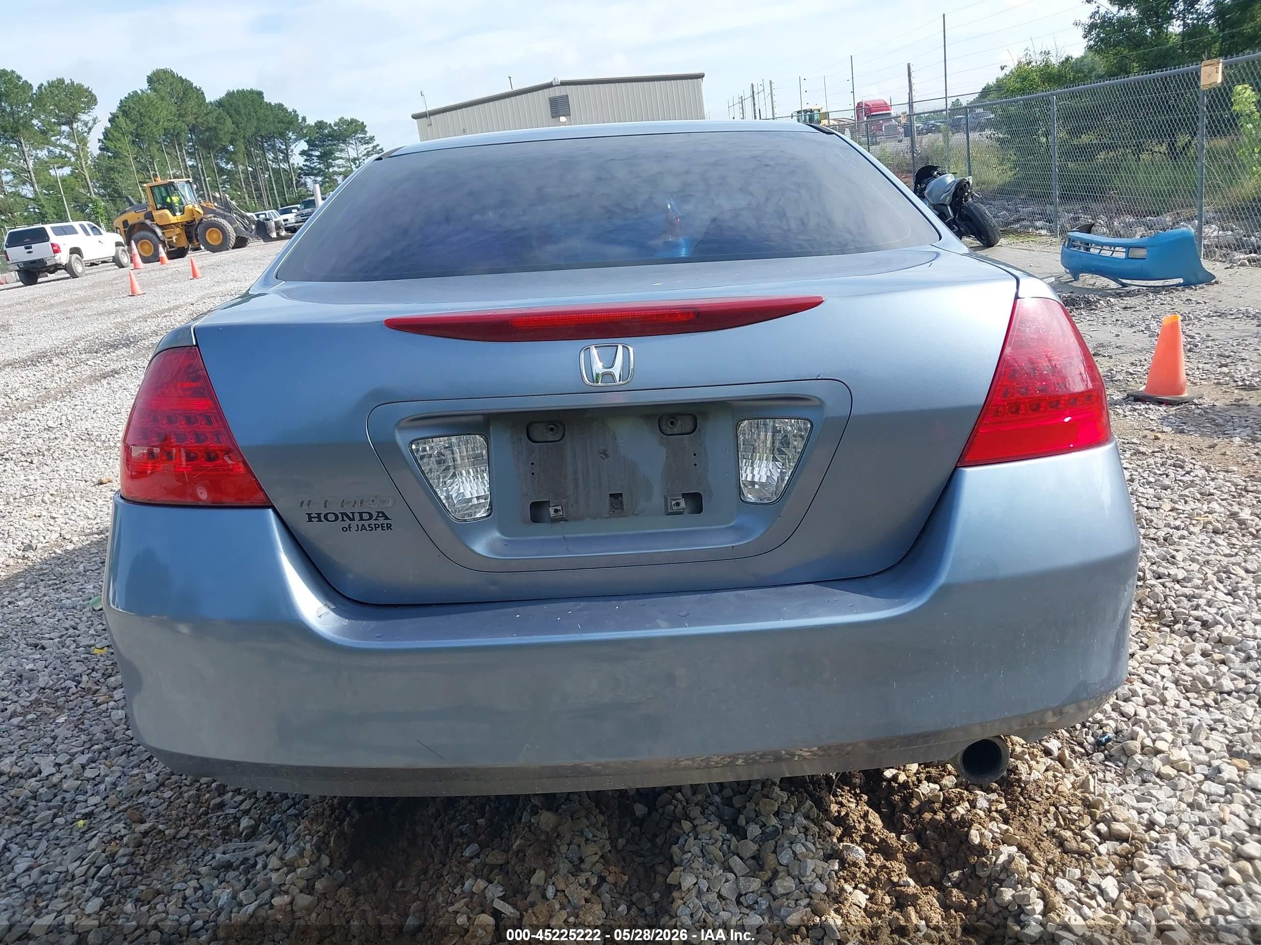 2007 Honda Accord 2.4 Ex Blue vin: 1HGCM56737A161211