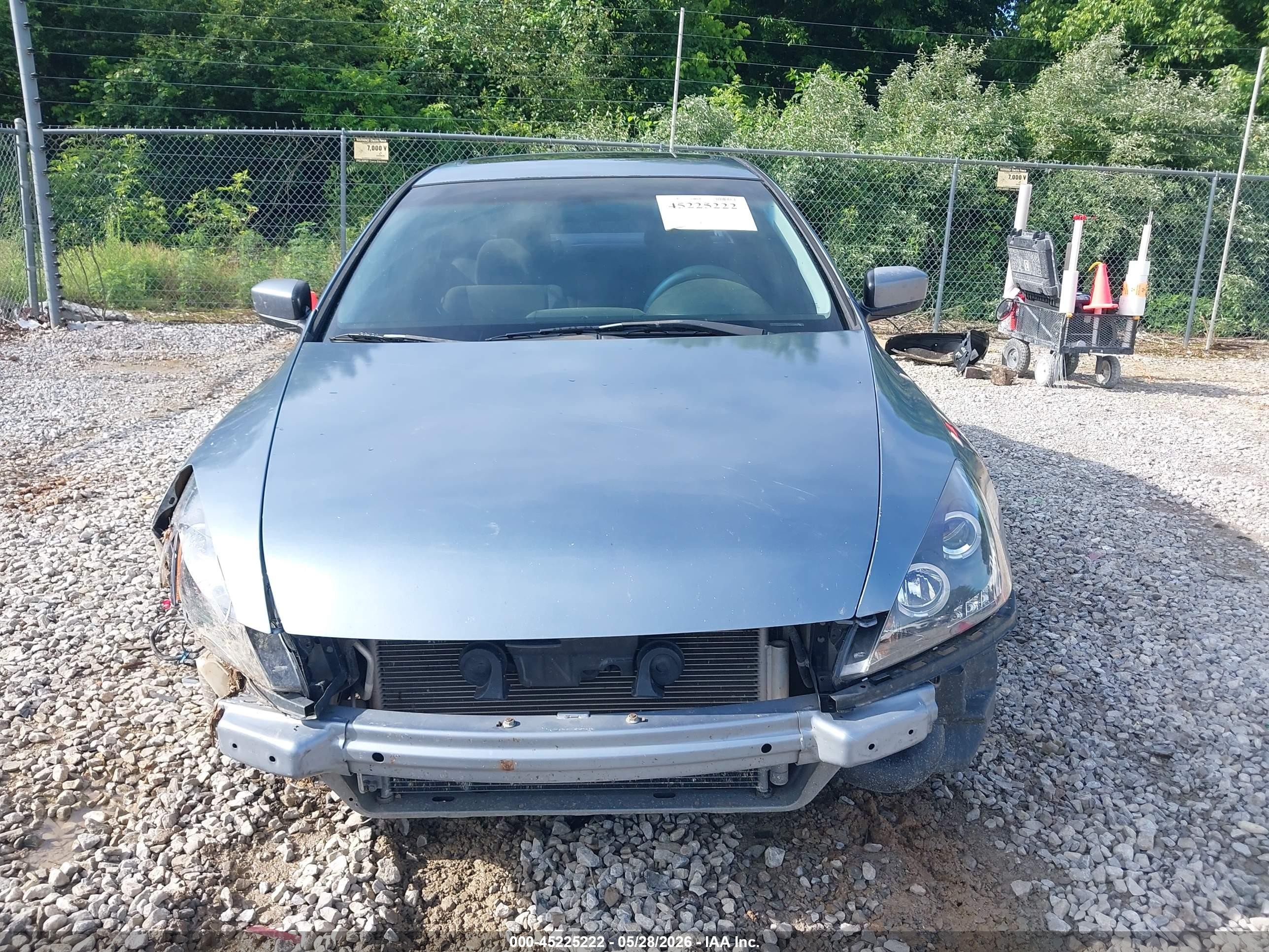 2007 Honda Accord 2.4 Ex Blue vin: 1HGCM56737A161211